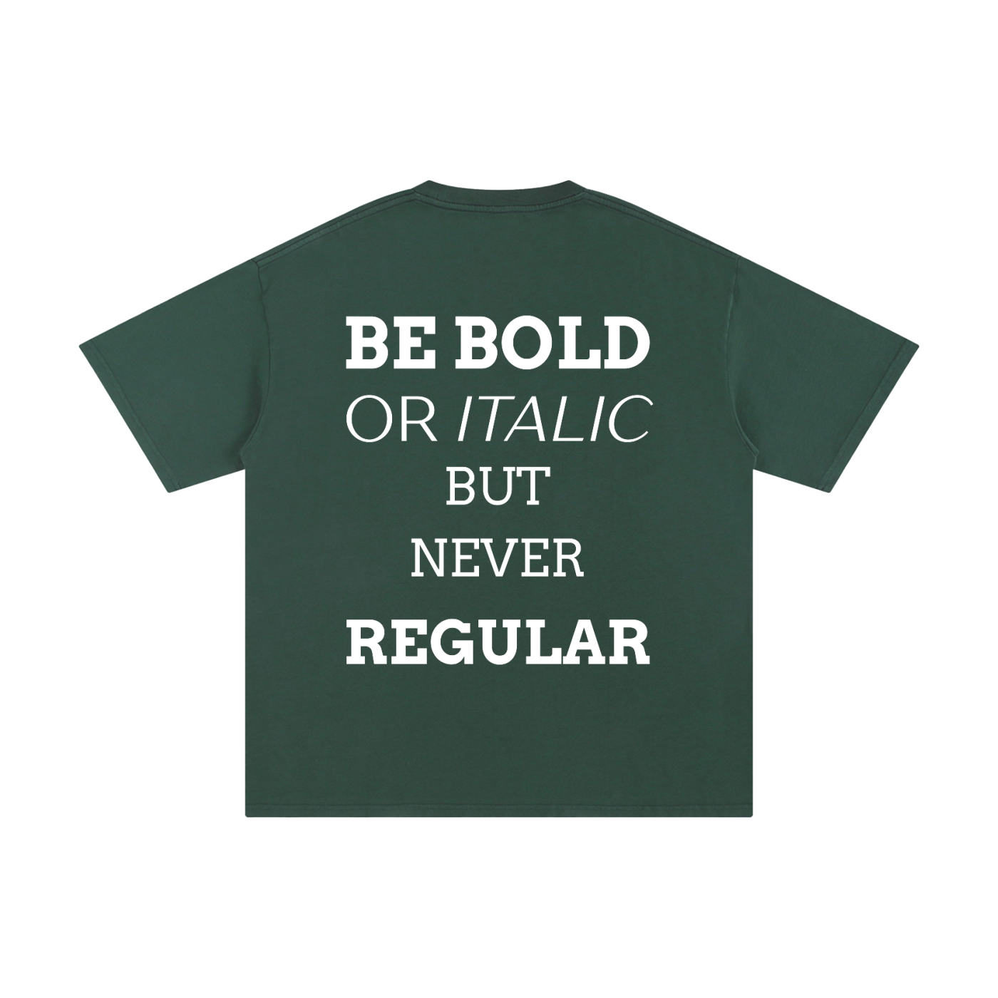 MEN,WOMEN,UNISEX,TEE,R00330,BOLD,QUOTE,BE