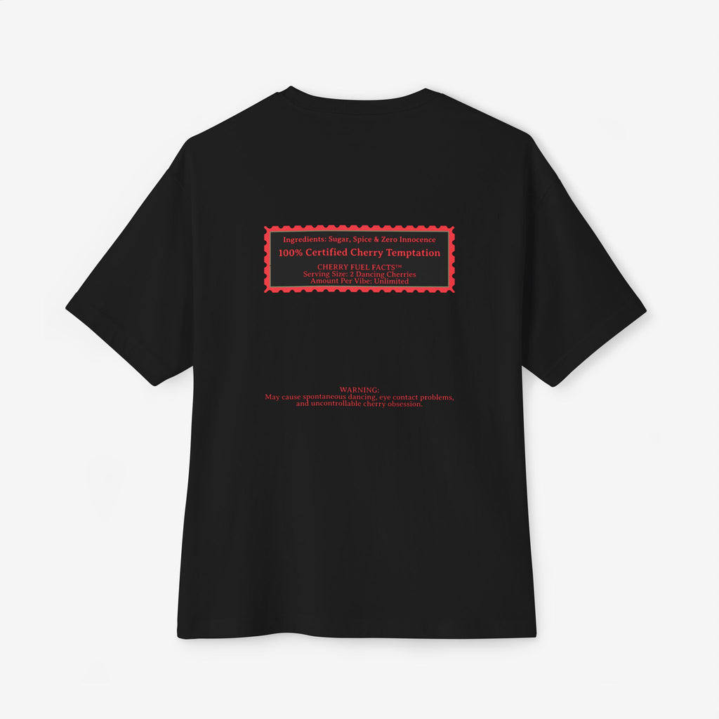 CHERRY FUEL FACTS — NAUGHTY DANCING CHERRIES GRAPHIC TEE