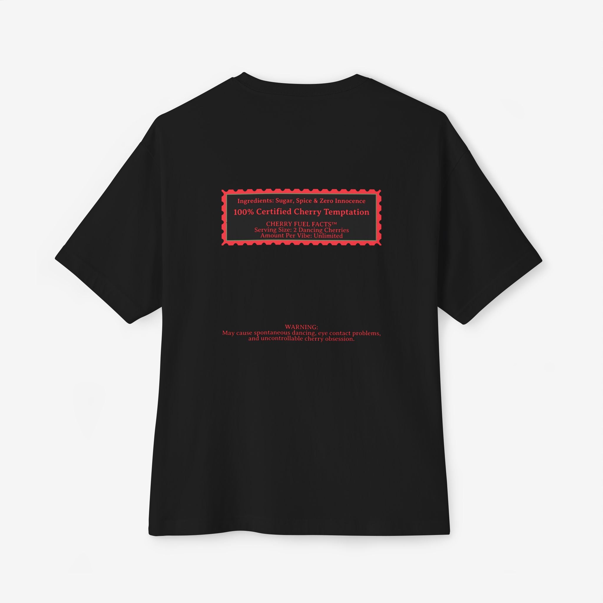 CHERRY FUEL FACTS — NAUGHTY DANCING CHERRIES GRAPHIC TEE