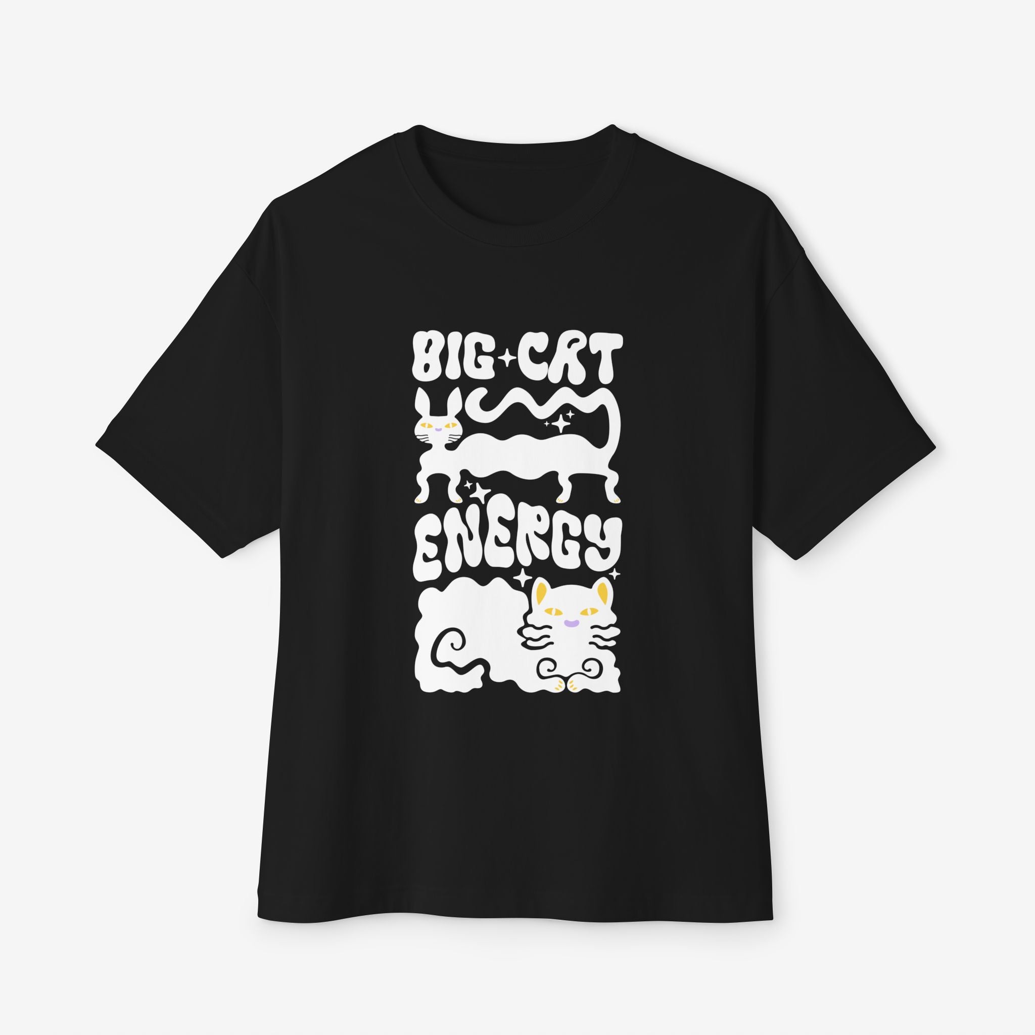 BIG CAT ENERGY BOXY TEE — GRAPHIC STREETWEAR T-SHIRT