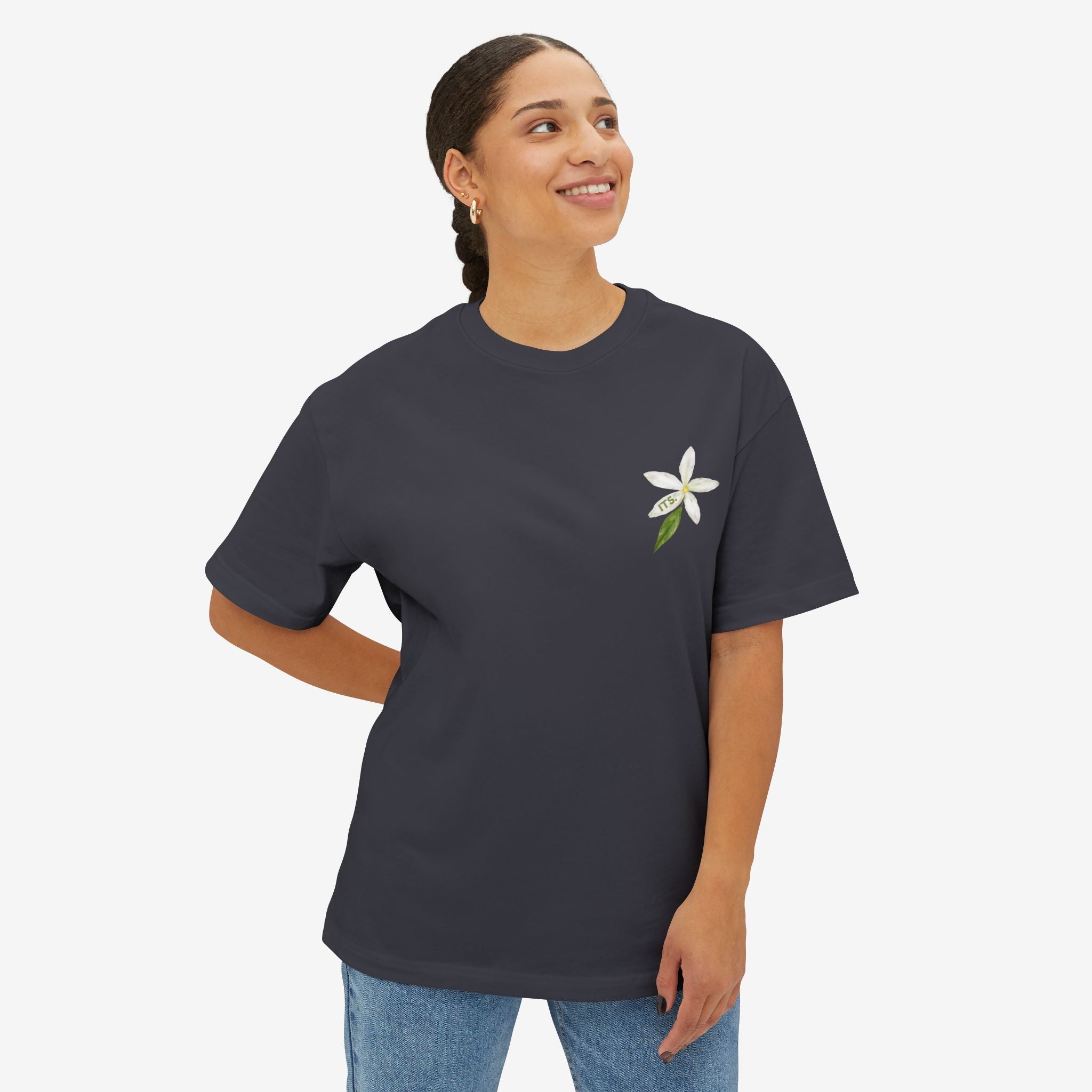 ZAY EL-FULL™ — JASMINE MEANS PERFECT BOXY TEE