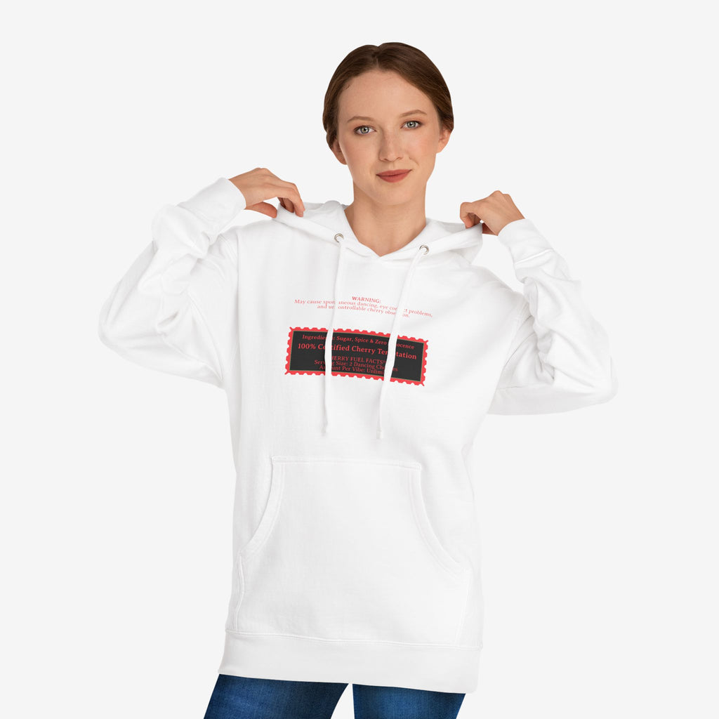 CHERRY FUEL FACTS — NAUGHTY DANCING CHERRIES GRAPHIC HOODIE