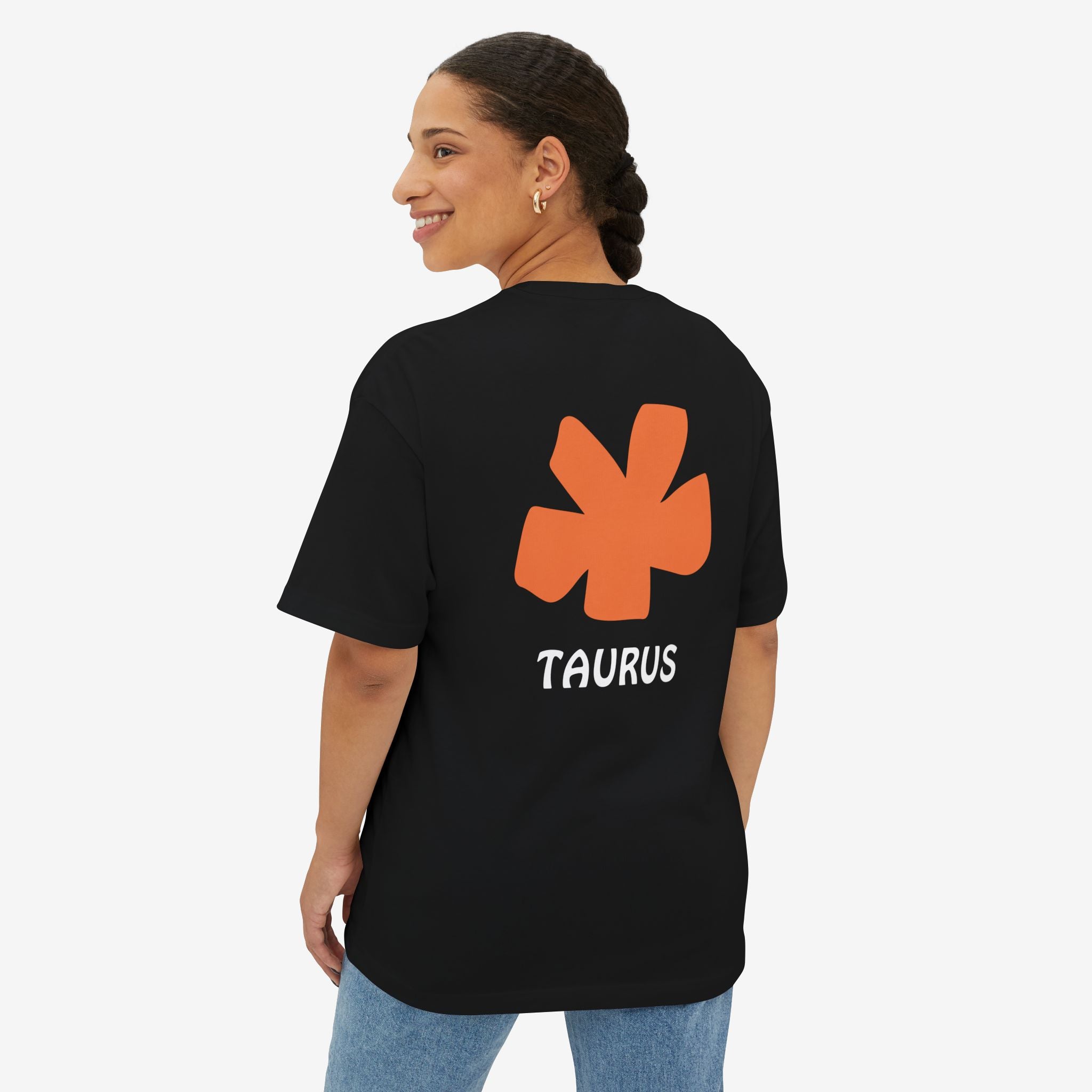 TAURUS ABSTRACT GRAPHIC TEE — MINIMAL ZODIAC STATEMENT