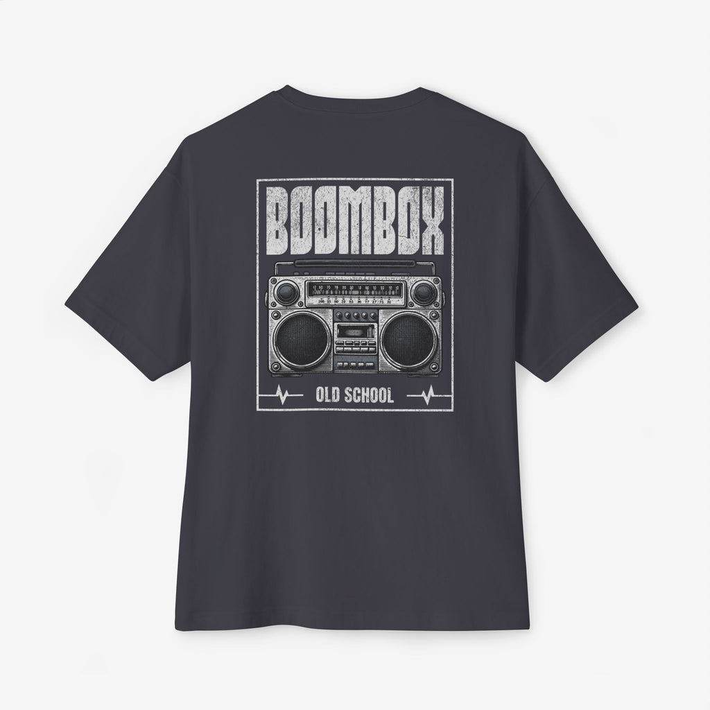OLD SCHOOL BOOMBOX T-SHIRT – VINTAGE RETRO RADIO HIP HOP 80s 90s GRAPHIC TEE
