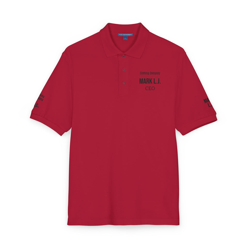 EMBROIDERED CUSTOMIZABLE POLO TEE