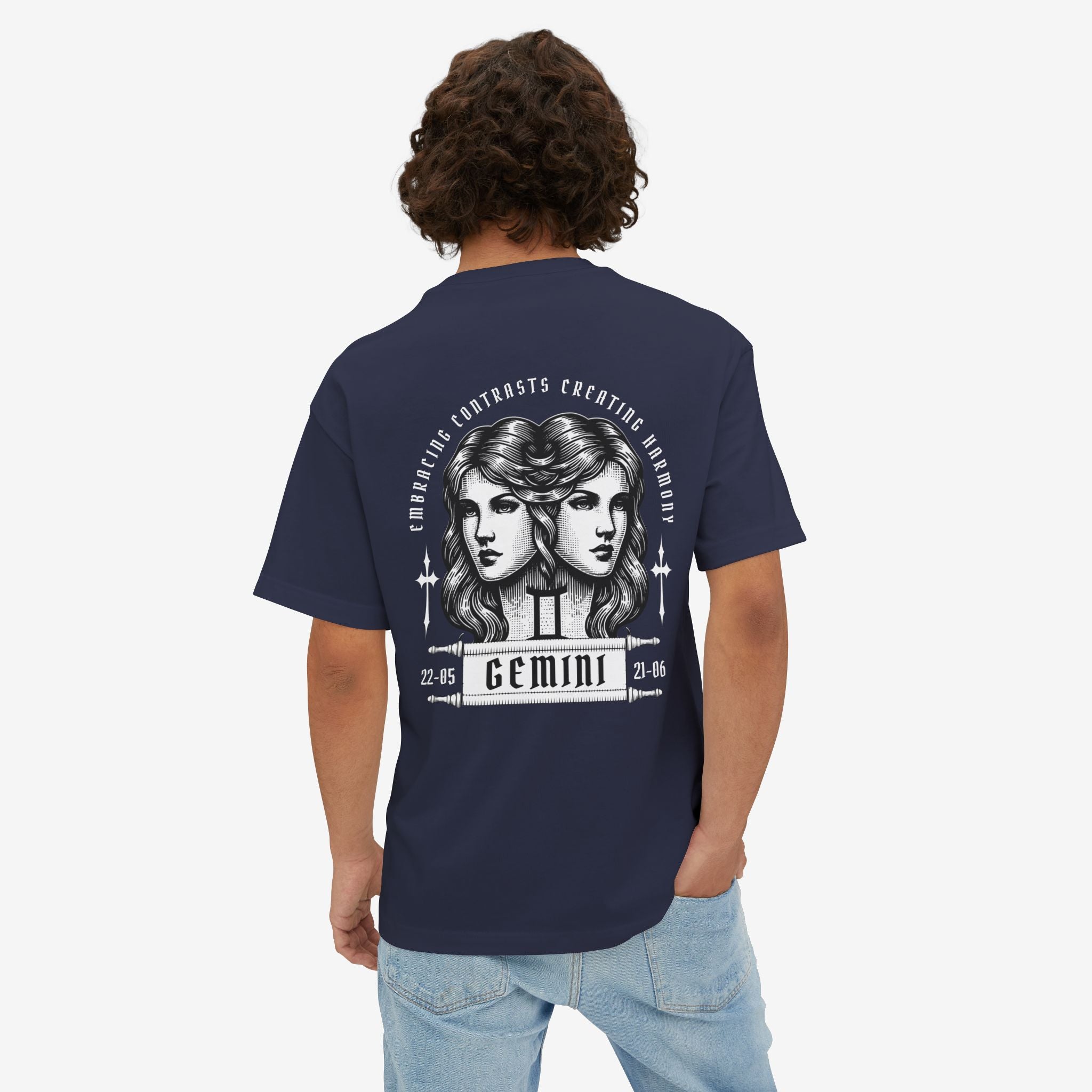 ITS. GEMINI – OVERSIZED BOXY ZODIAC GRAPHIC T-SHIRT