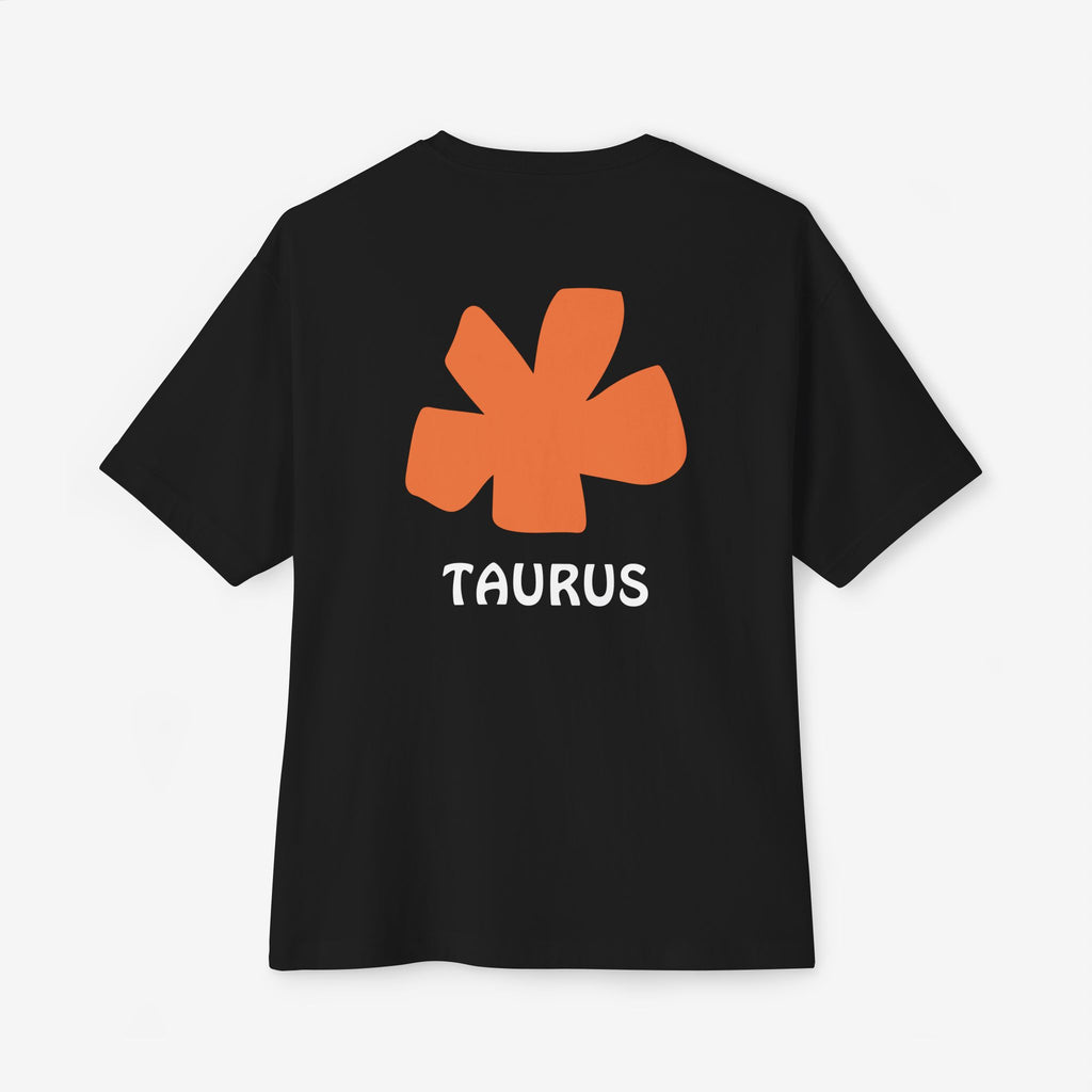 TAURUS ABSTRACT GRAPHIC TEE — MINIMAL ZODIAC STATEMENT