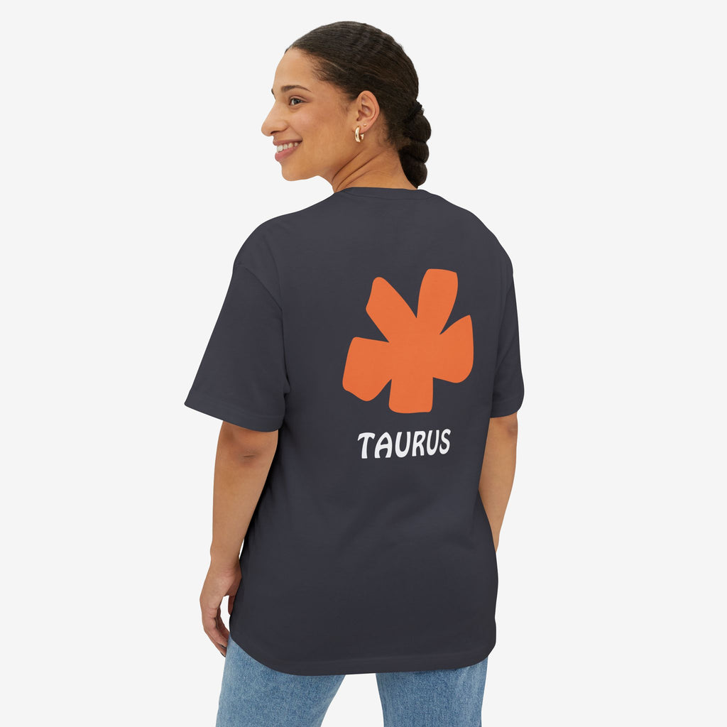 TAURUS ABSTRACT GRAPHIC TEE — MINIMAL ZODIAC STATEMENT