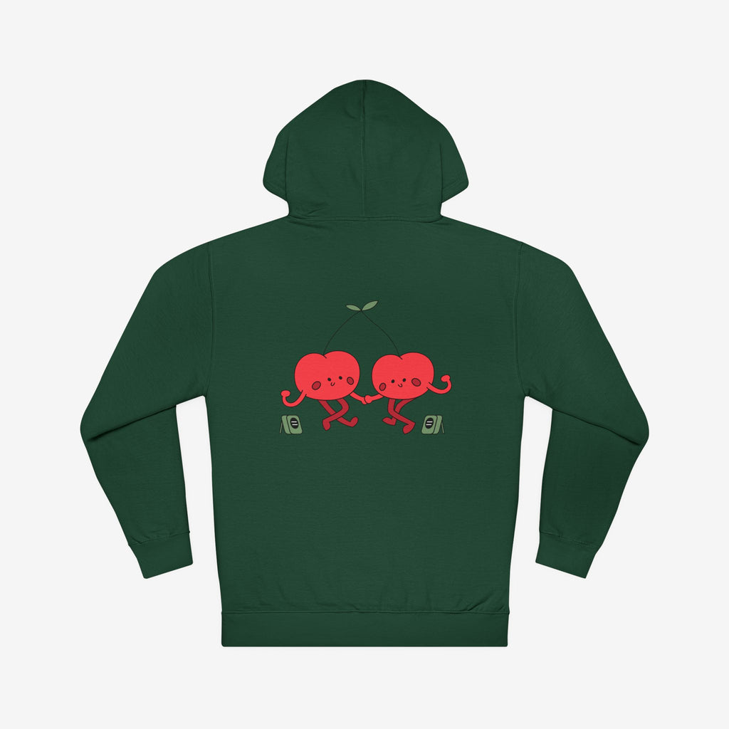 CHERRY FUEL FACTS — NAUGHTY DANCING CHERRIES GRAPHIC HOODIE