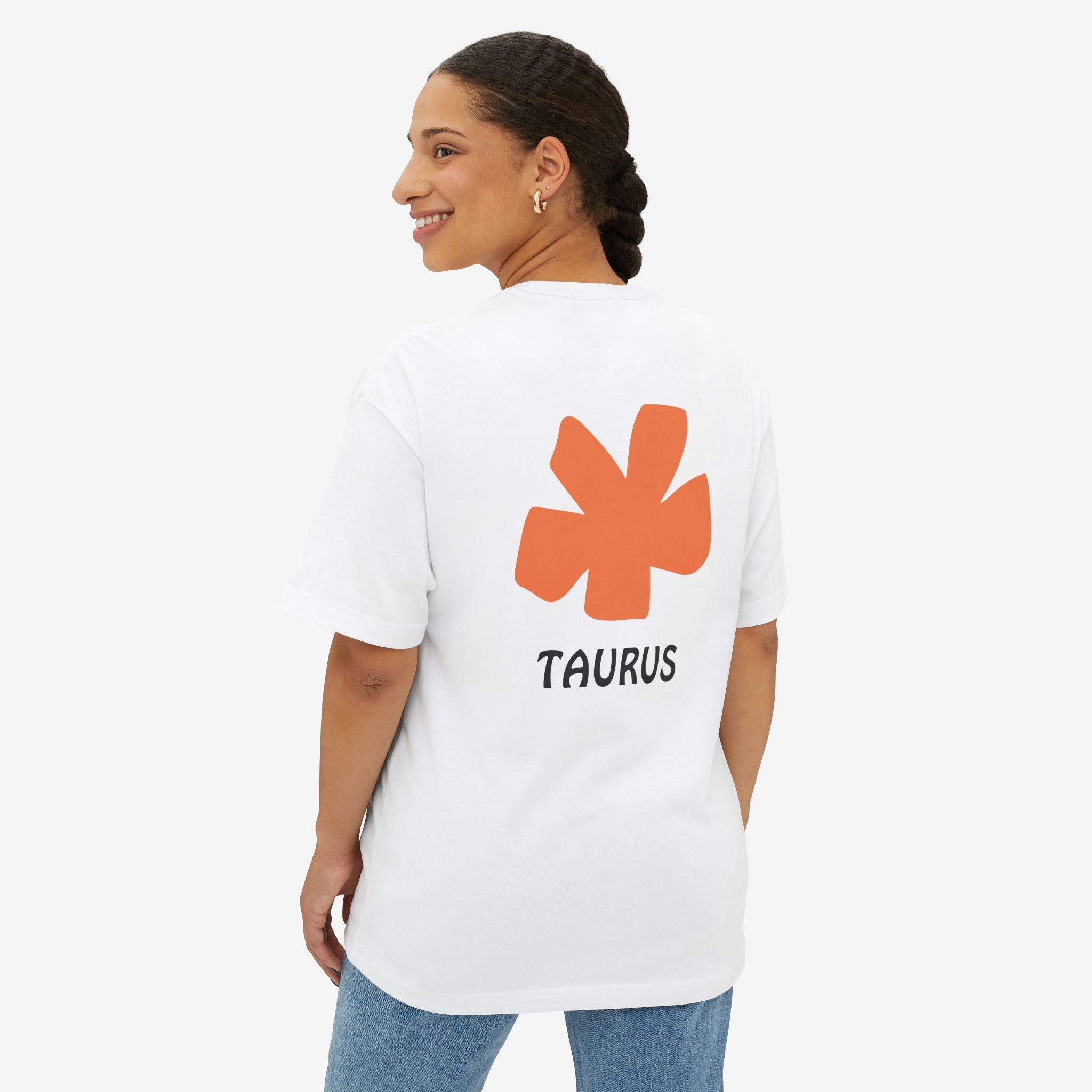 TAURUS ABSTRACT GRAPHIC TEE — MINIMAL ZODIAC STATEMENT