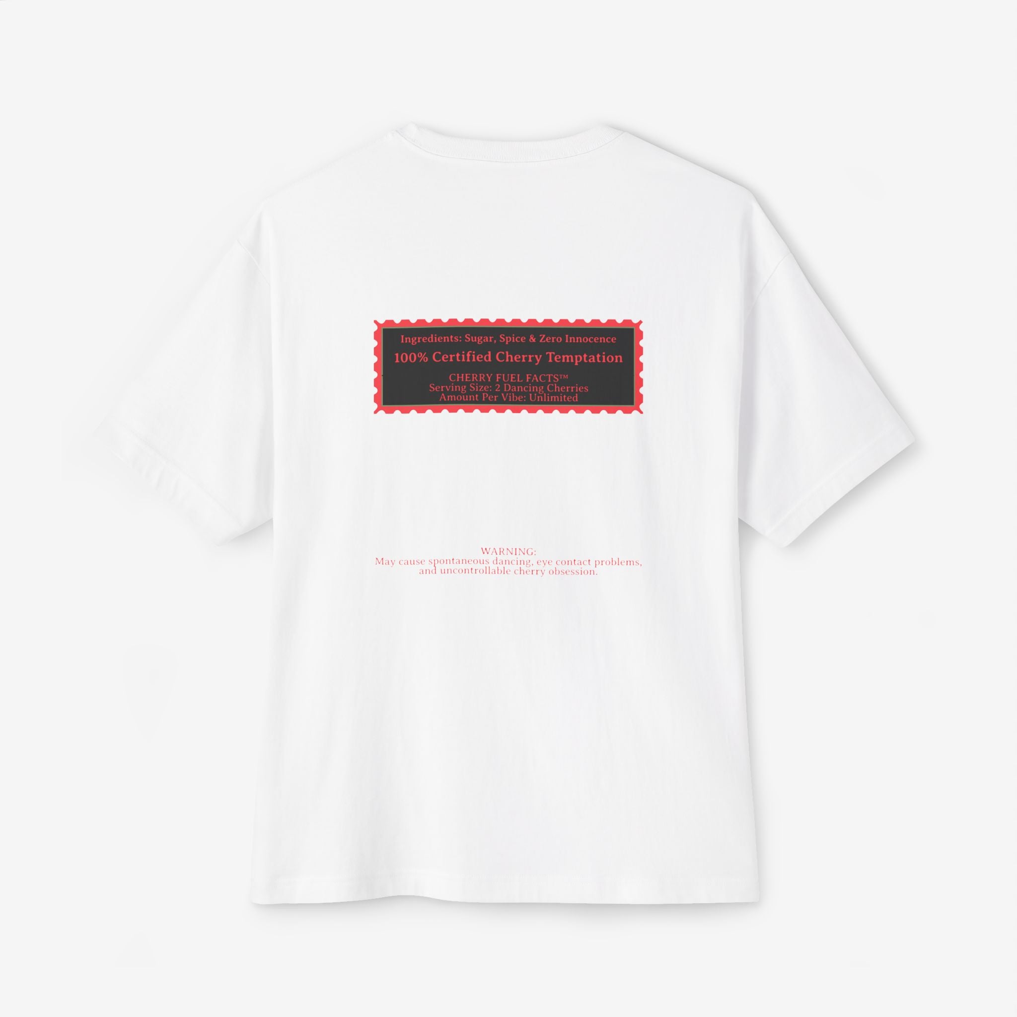 CHERRY FUEL FACTS — NAUGHTY DANCING CHERRIES GRAPHIC TEE