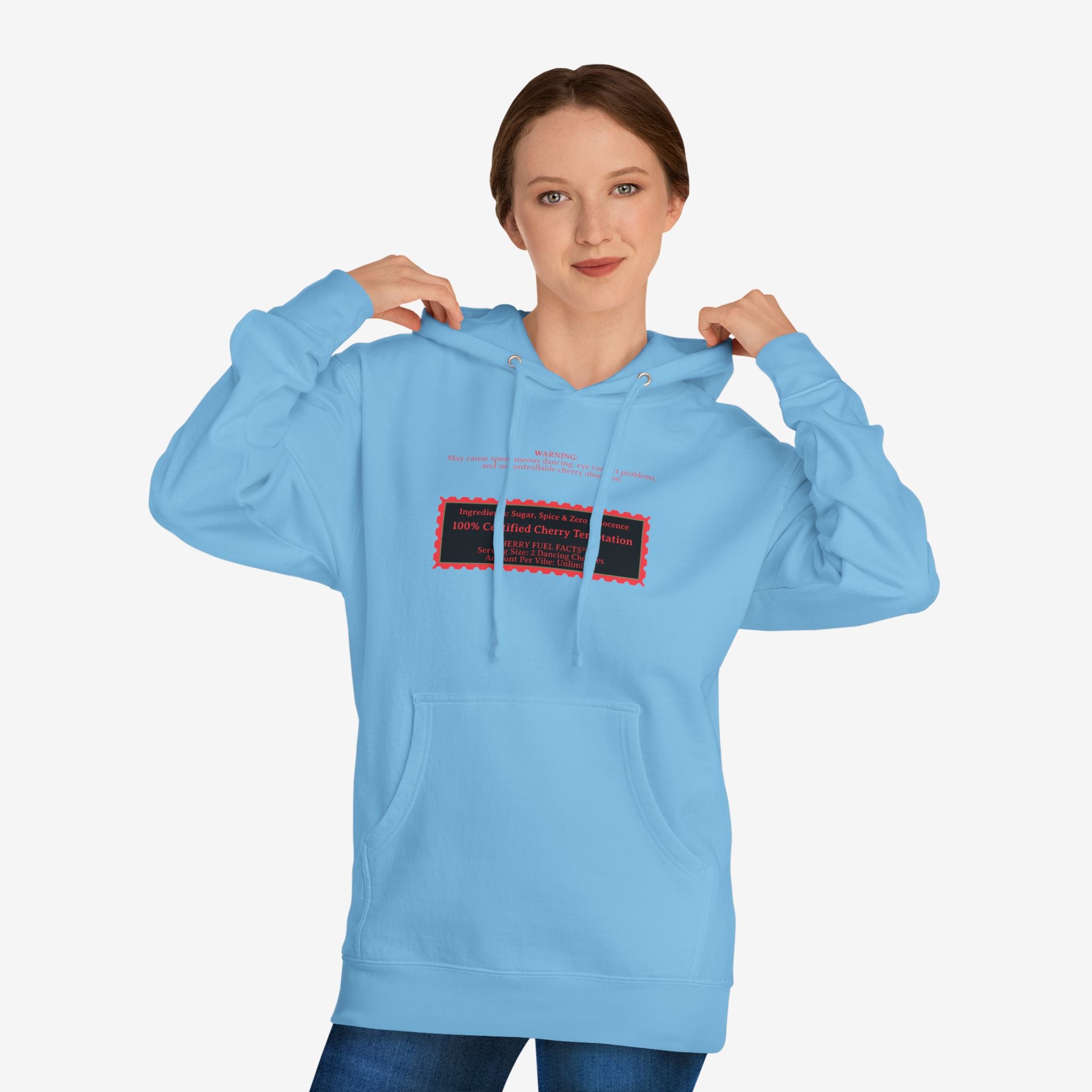 CHERRY FUEL FACTS — NAUGHTY DANCING CHERRIES GRAPHIC HOODIE