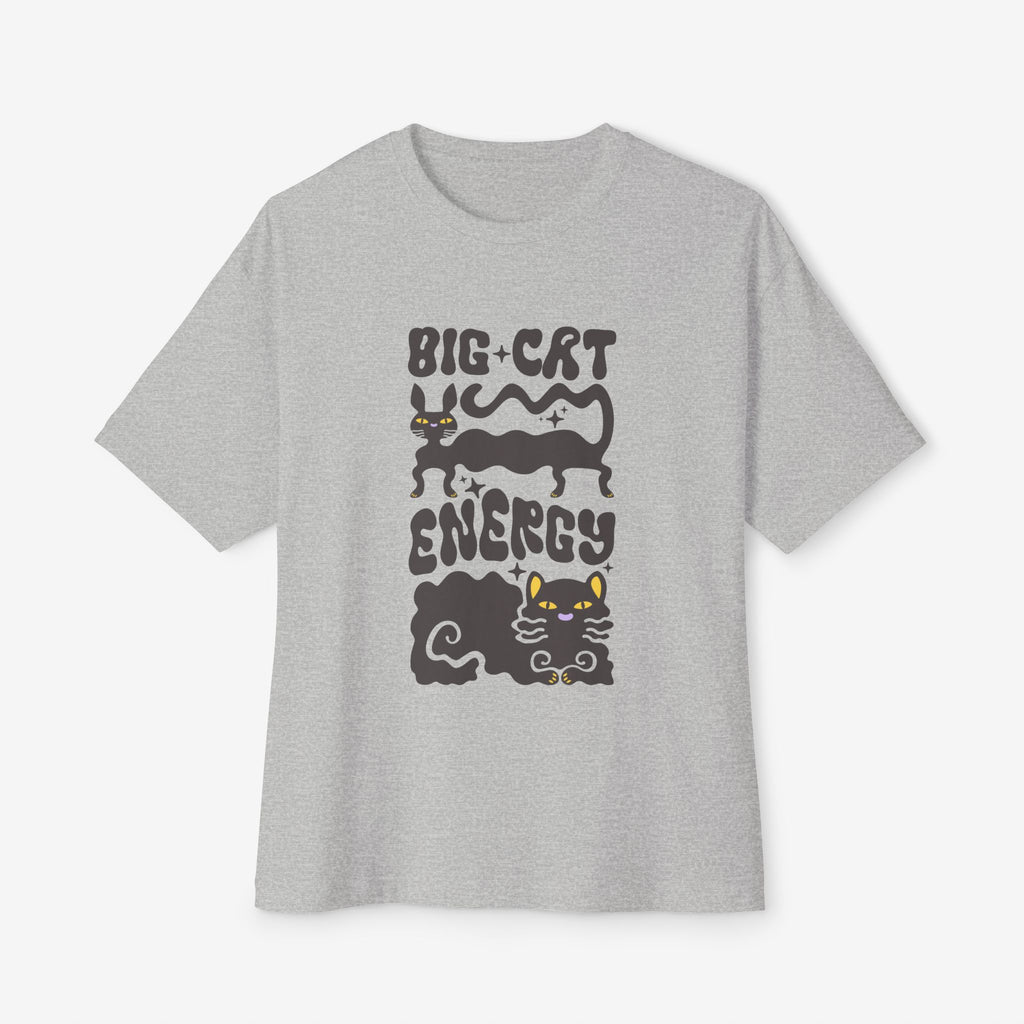 BIG CAT ENERGY OVERSIZED BOXY TEE — GRAPHIC STREETWEAR T-SHIRT