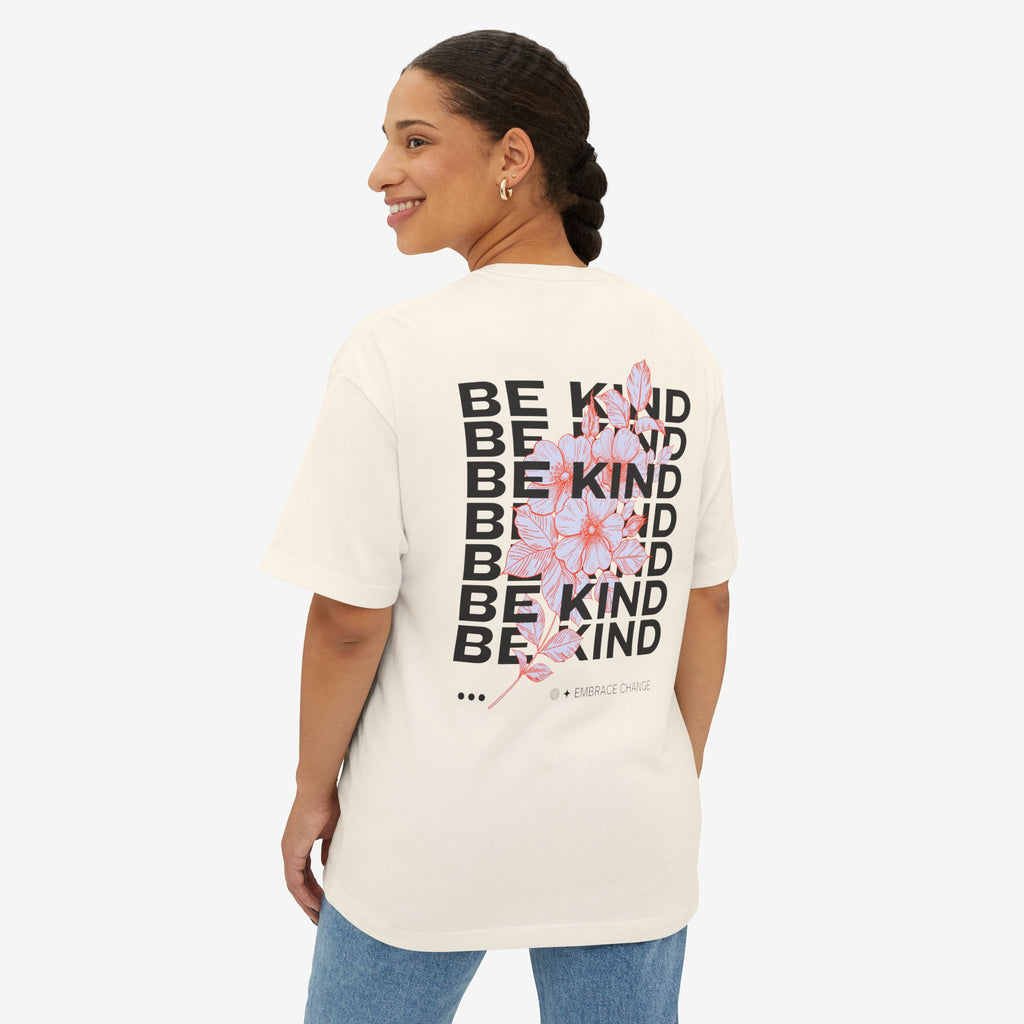 BE KIND EMBRACE CHANGE – ITS. BLOOM FLORAL GRAPHIC T-SHIRT