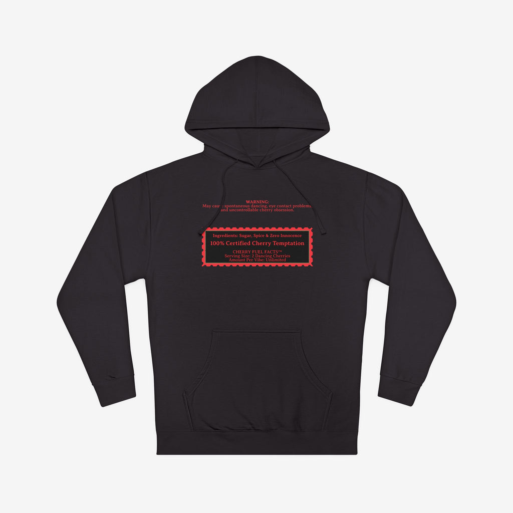 CHERRY FUEL FACTS — NAUGHTY DANCING CHERRIES GRAPHIC HOODIE