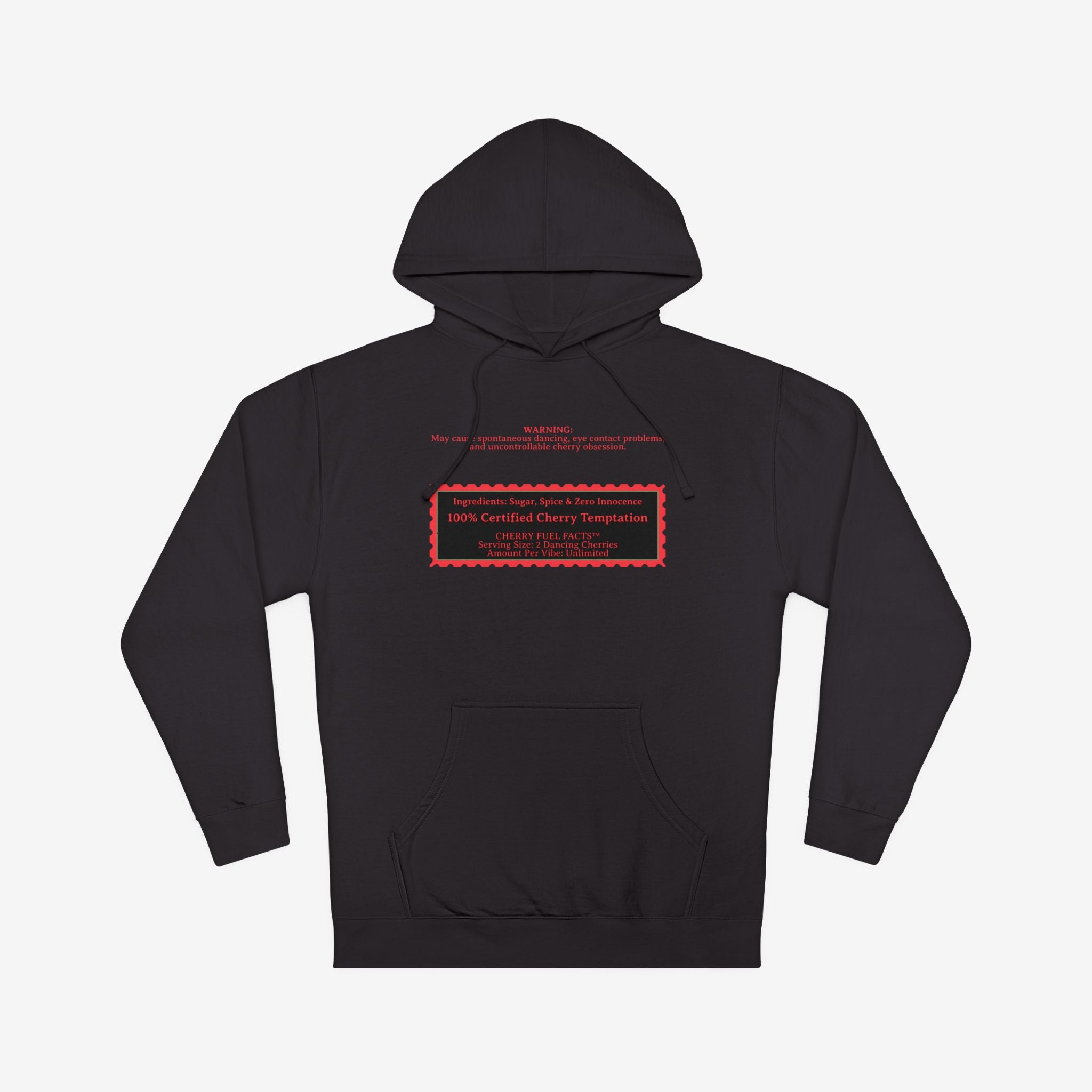 CHERRY FUEL FACTS — NAUGHTY DANCING CHERRIES GRAPHIC HOODIE