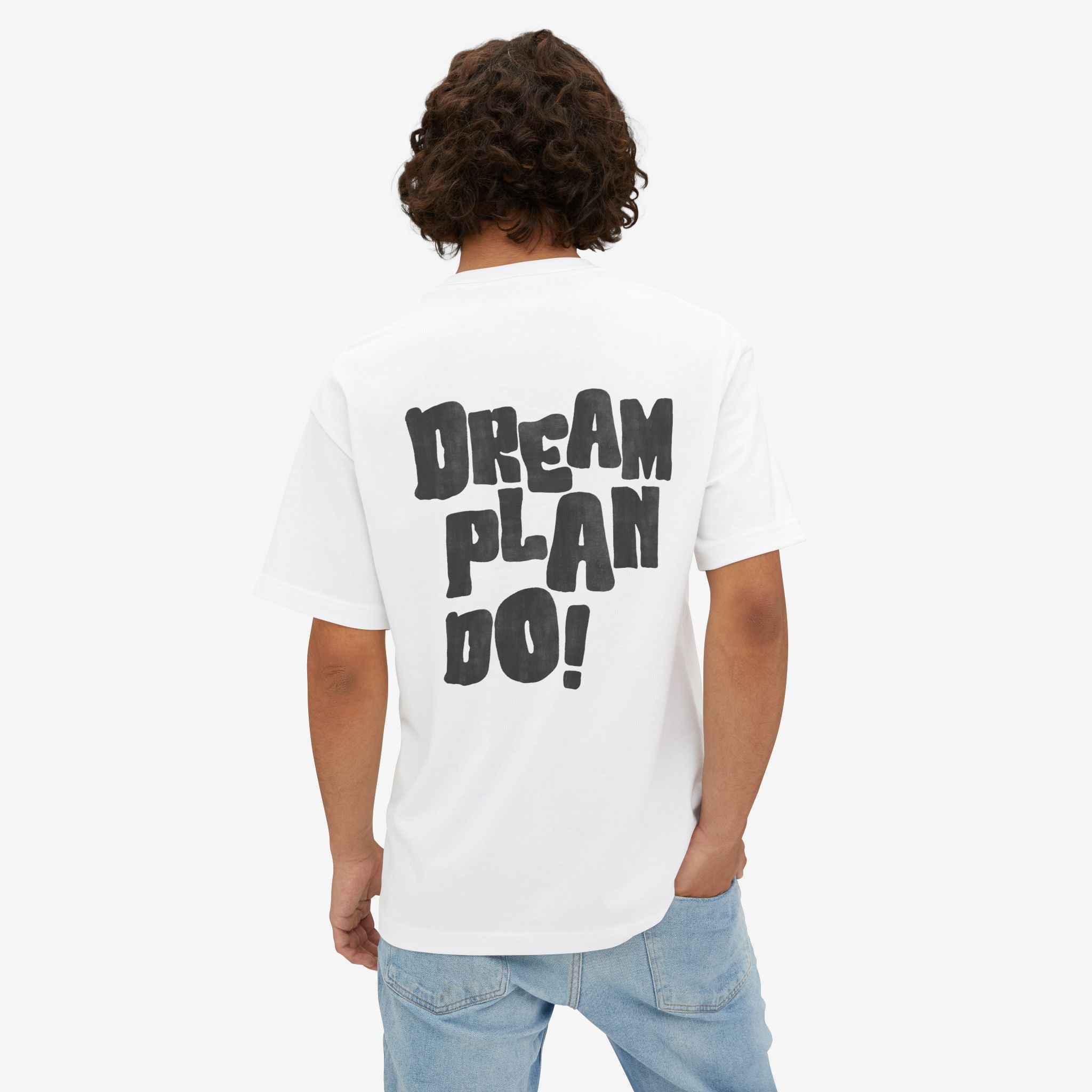 DREAM PLAN DO! OVERSIZED BOXY TEE — MOTIVATIONAL T-SHIRT