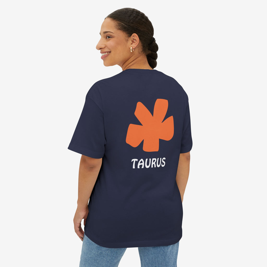 TAURUS ABSTRACT GRAPHIC TEE — MINIMAL ZODIAC STATEMENT