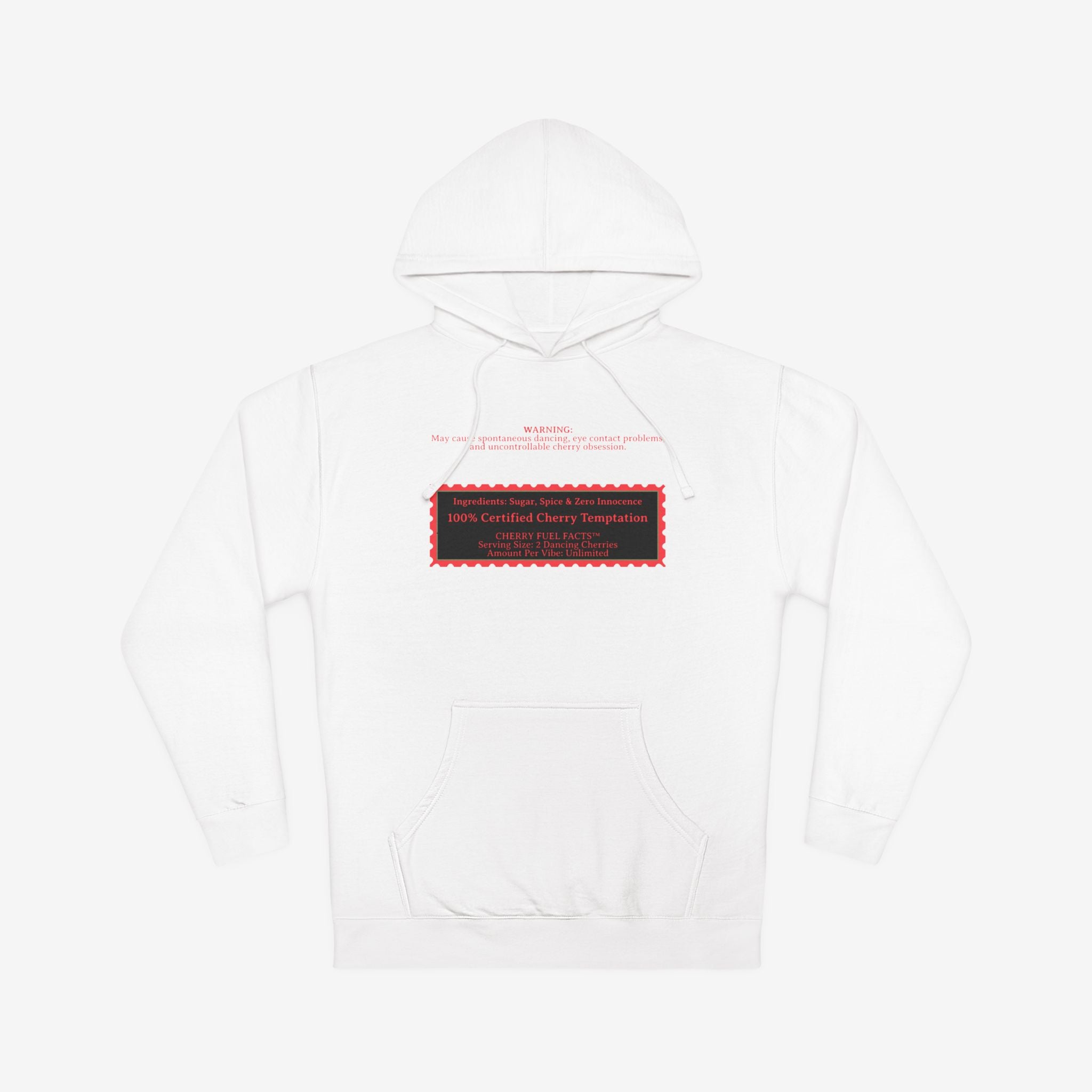 CHERRY FUEL FACTS — NAUGHTY DANCING CHERRIES GRAPHIC HOODIE