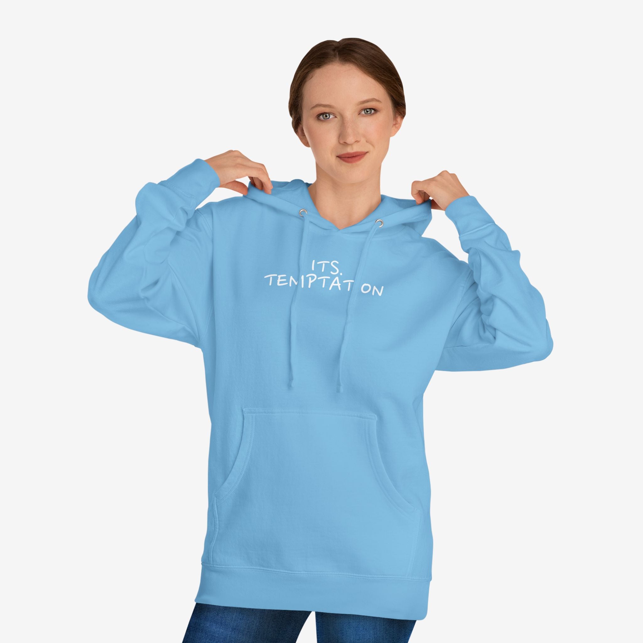 TEMPTATION HOODIE — “TRUST ME, LOVE ME, F*CK ME” GRAPHIC HOODED SWEATSHIRT