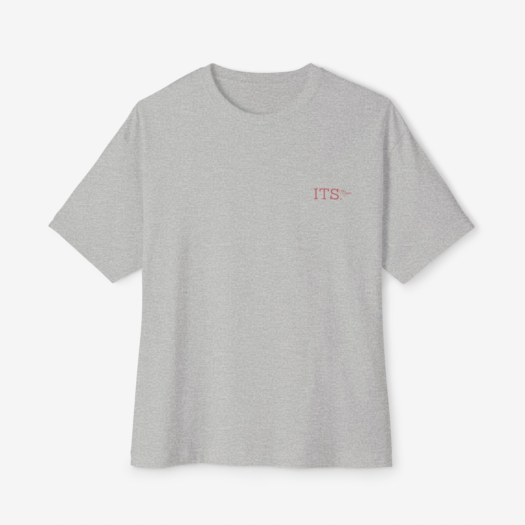 WE ARE MORE OVERSIZED TEE — BOLD RED BACK STATEMENT T-SHIRT