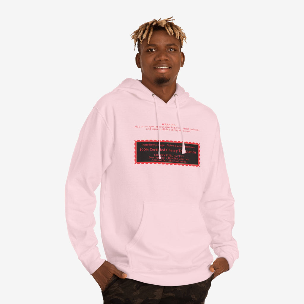 CHERRY FUEL FACTS — NAUGHTY DANCING CHERRIES GRAPHIC HOODIE