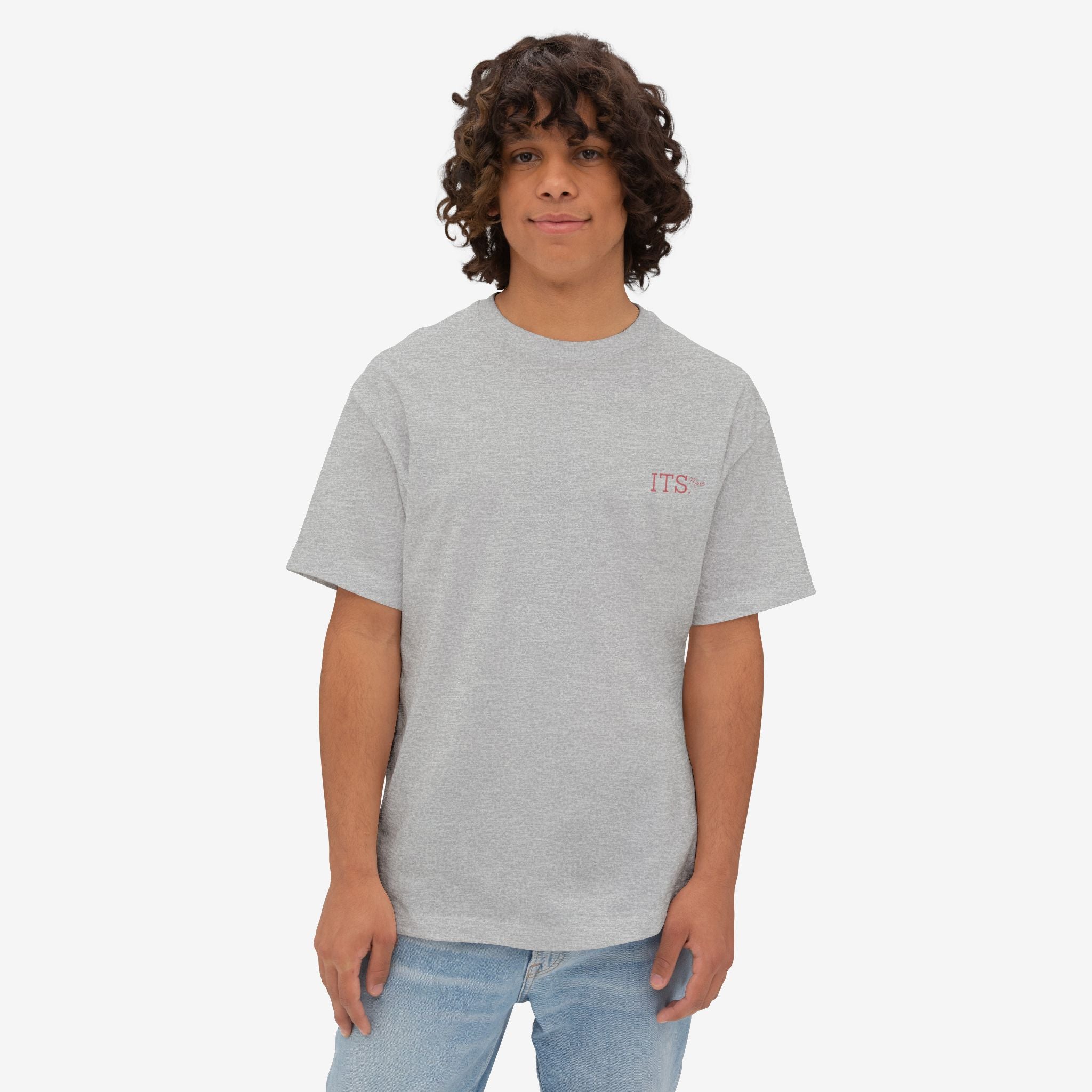 WE ARE MORE OVERSIZED TEE — BOLD RED BACK STATEMENT T-SHIRT