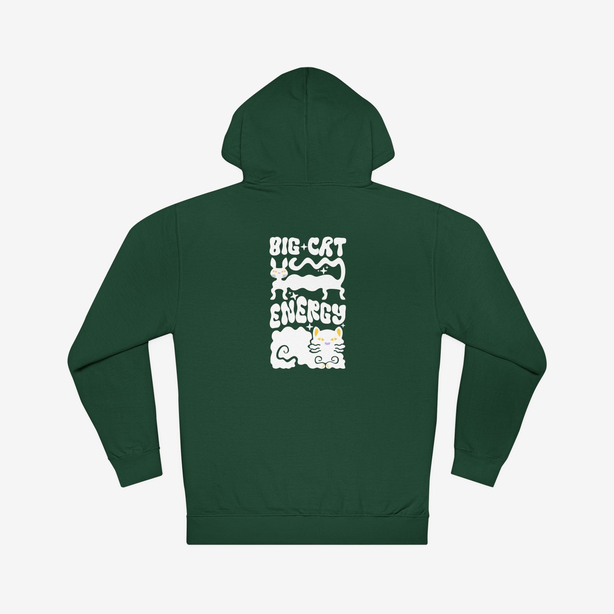 DOMINANCE “BIG CAT ENERGY” HOODIE — GRAPHIC CAT PRINT PULLOVER