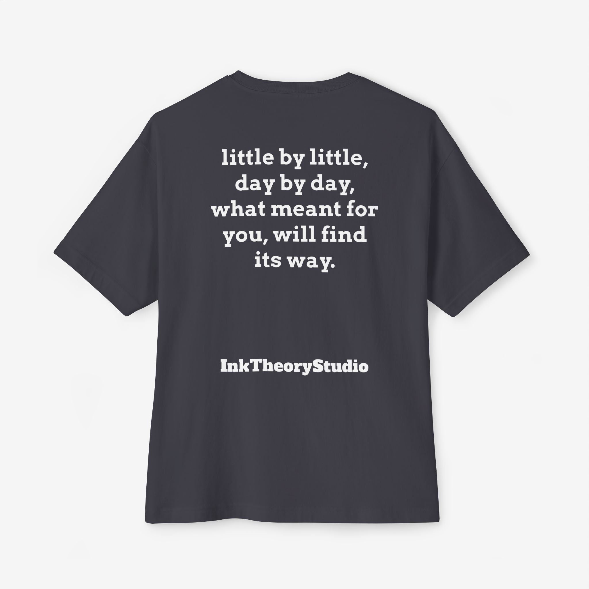 CUSTOMIZABLE BOXY TEE — MINIMALIST FRONT/BACK TEXT T-SHIRT