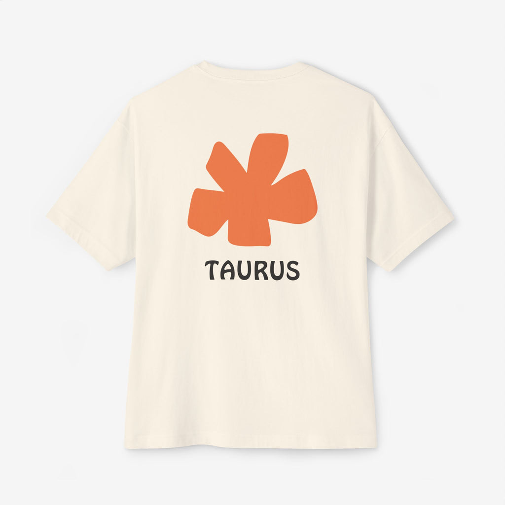 TAURUS ABSTRACT GRAPHIC TEE — MINIMAL ZODIAC STATEMENT