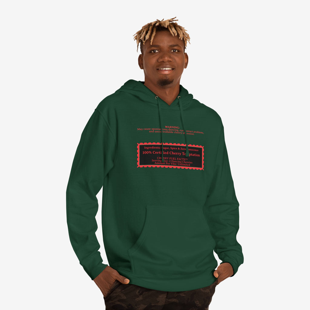 CHERRY FUEL FACTS — NAUGHTY DANCING CHERRIES GRAPHIC HOODIE
