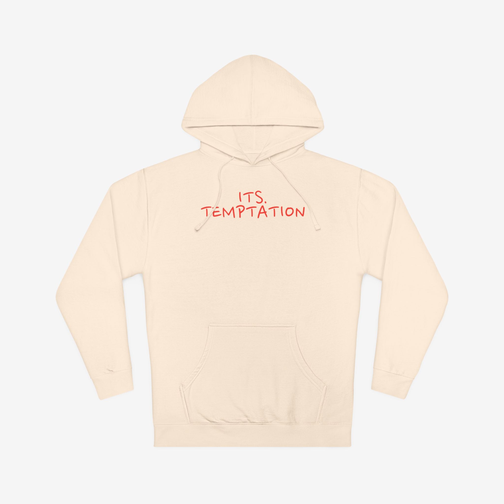TEMPTATION HOODIE — “TRUST ME, LOVE ME, F*CK ME” GRAPHIC HOODED SWEATSHIRT