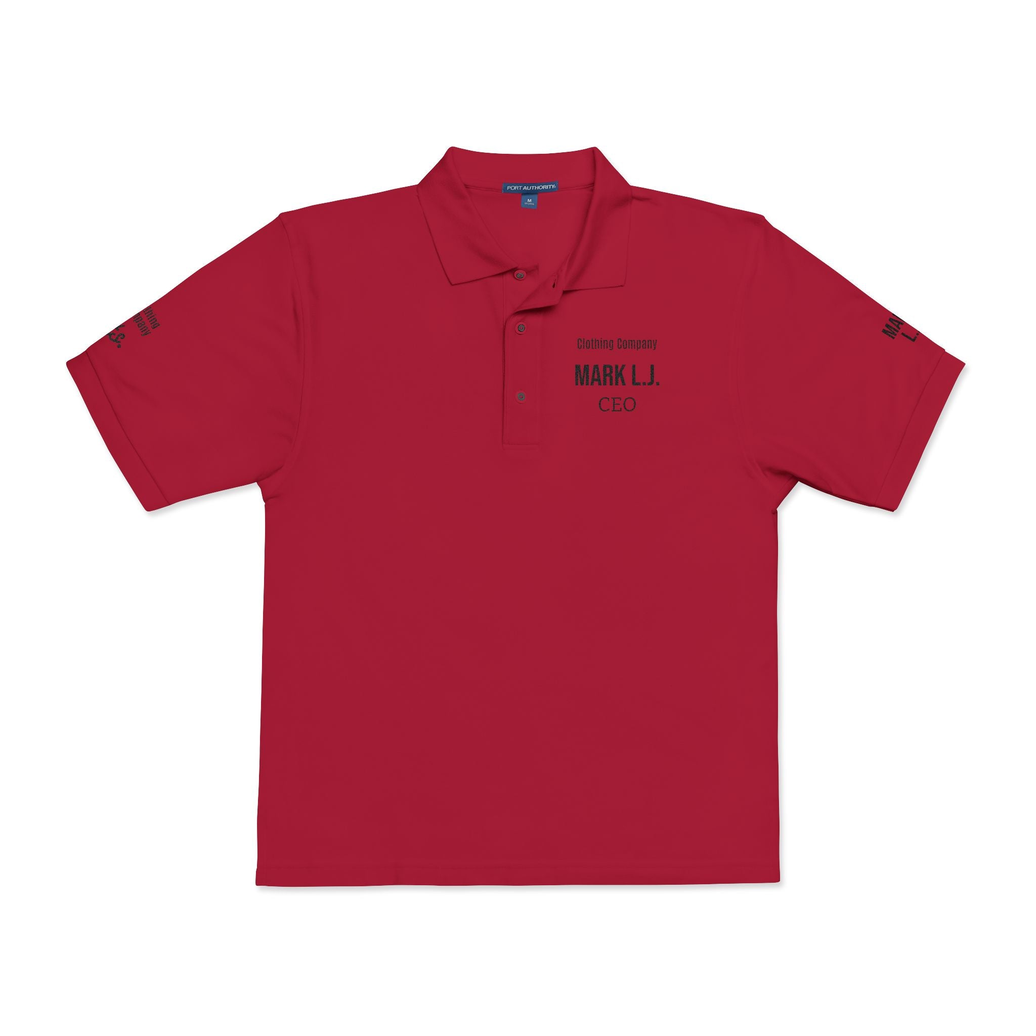 EMBROIDERED CUSTOMIZABLE POLO TEE