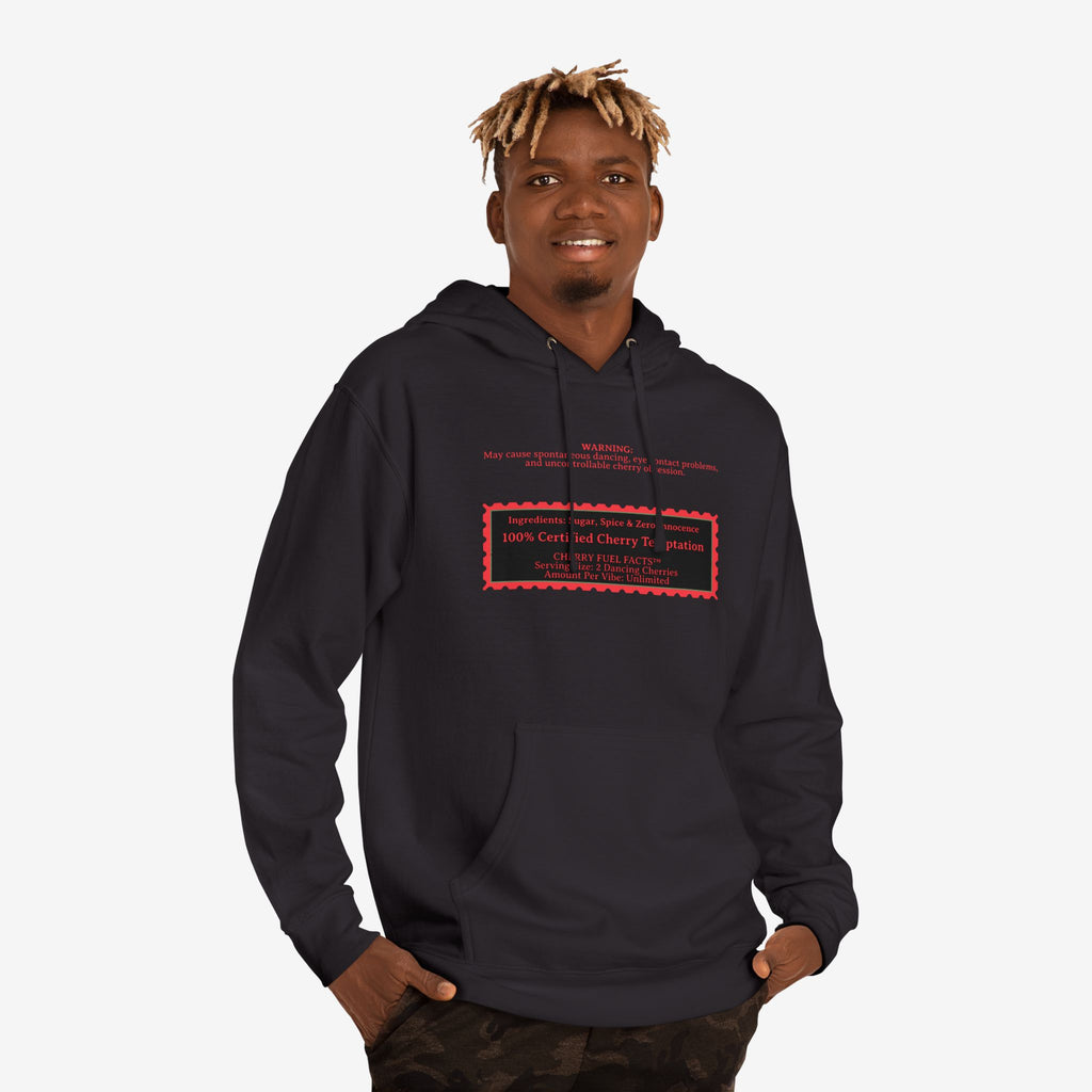 CHERRY FUEL FACTS — NAUGHTY DANCING CHERRIES GRAPHIC HOODIE