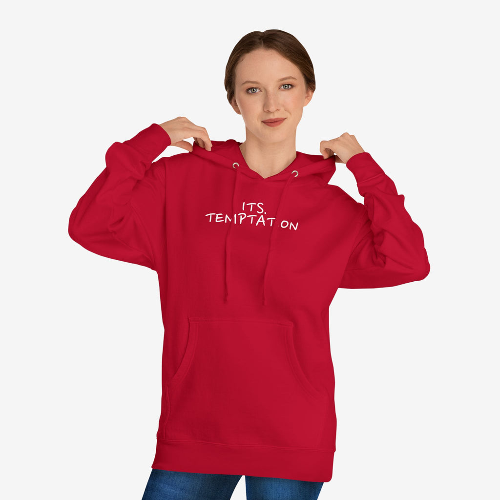 TEMPTATION HOODIE — “TRUST ME, LOVE ME, F*CK ME” GRAPHIC HOODED SWEATSHIRT