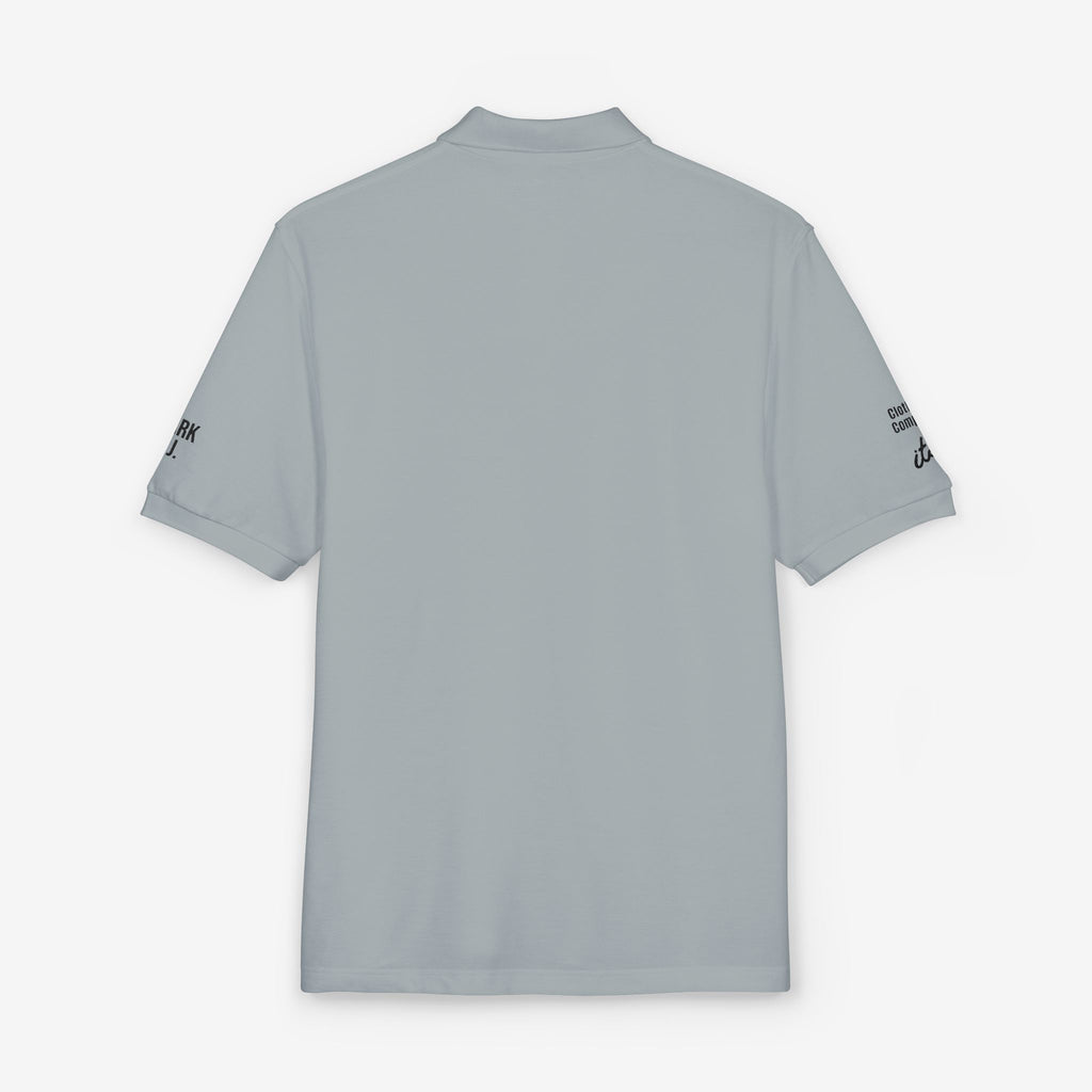 EMBROIDERED CUSTOMIZABLE POLO TEE — MINIMALIST PROFISSIONAL TEXT T-SHIRT