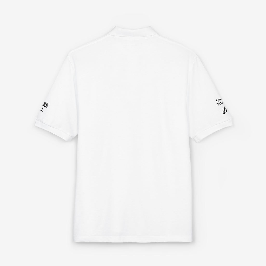 EMBROIDERED CUSTOMIZABLE POLO TEE — MINIMALIST PROFISSIONAL TEXT T-SHIRT