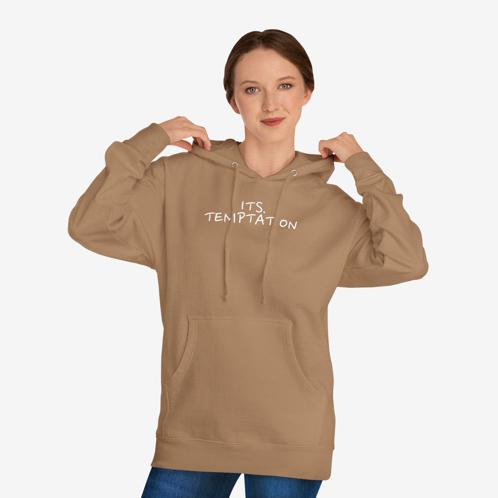 TEMPTATION HOODIE — “TRUST ME, LOVE ME, F*CK ME” GRAPHIC HOODED SWEATSHIRT