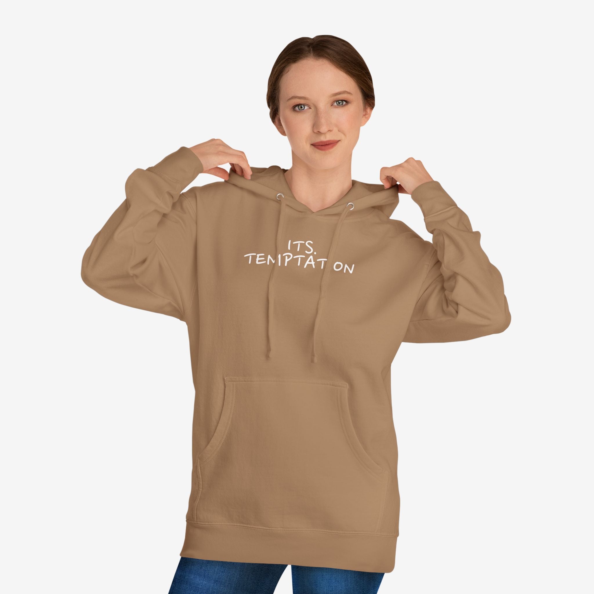 TEMPTATION HOODIE — “TRUST ME, LOVE ME, F*CK ME” GRAPHIC HOODED SWEATSHIRT