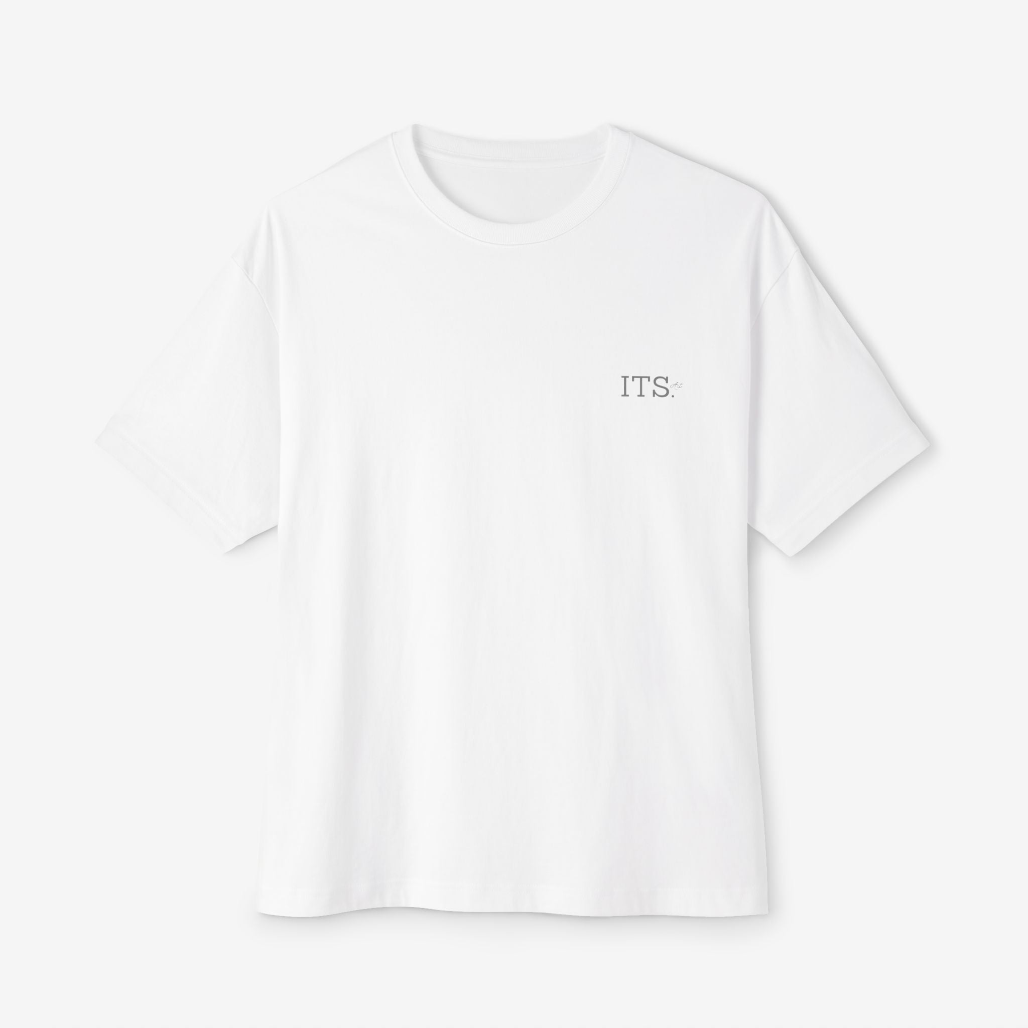 BOXY TEE — GRUNGE MOUTH PRINT OVERSIZED T-SHIRT