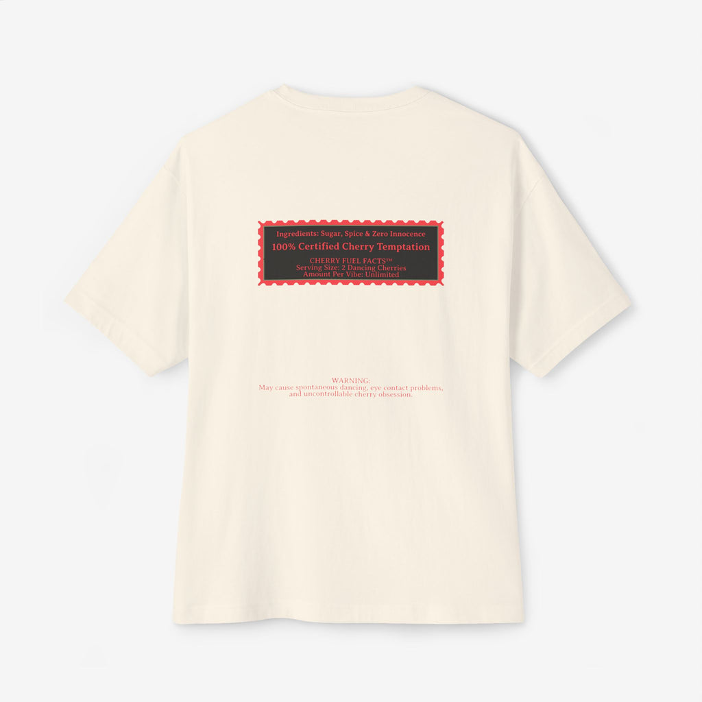 CHERRY FUEL FACTS — NAUGHTY DANCING CHERRIES GRAPHIC TEE
