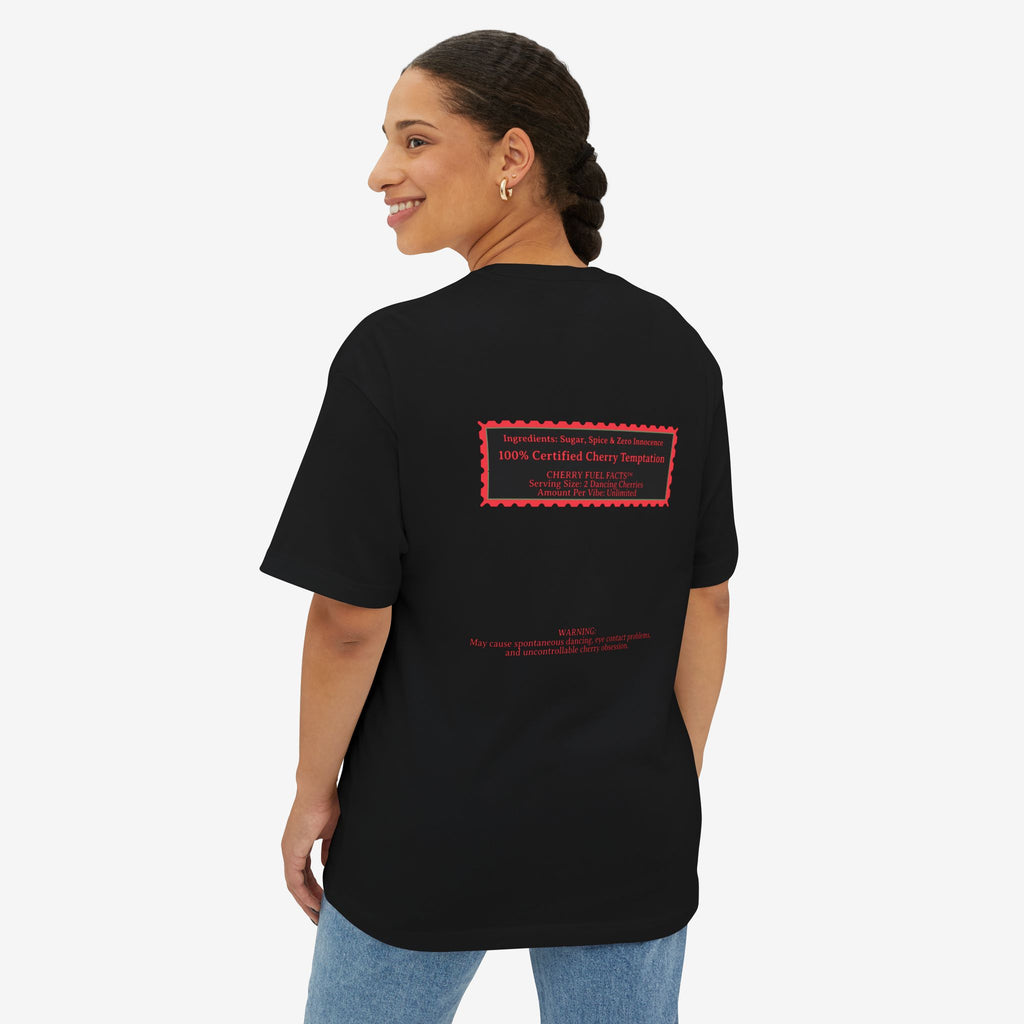 CHERRY FUEL FACTS — NAUGHTY DANCING CHERRIES GRAPHIC TEE