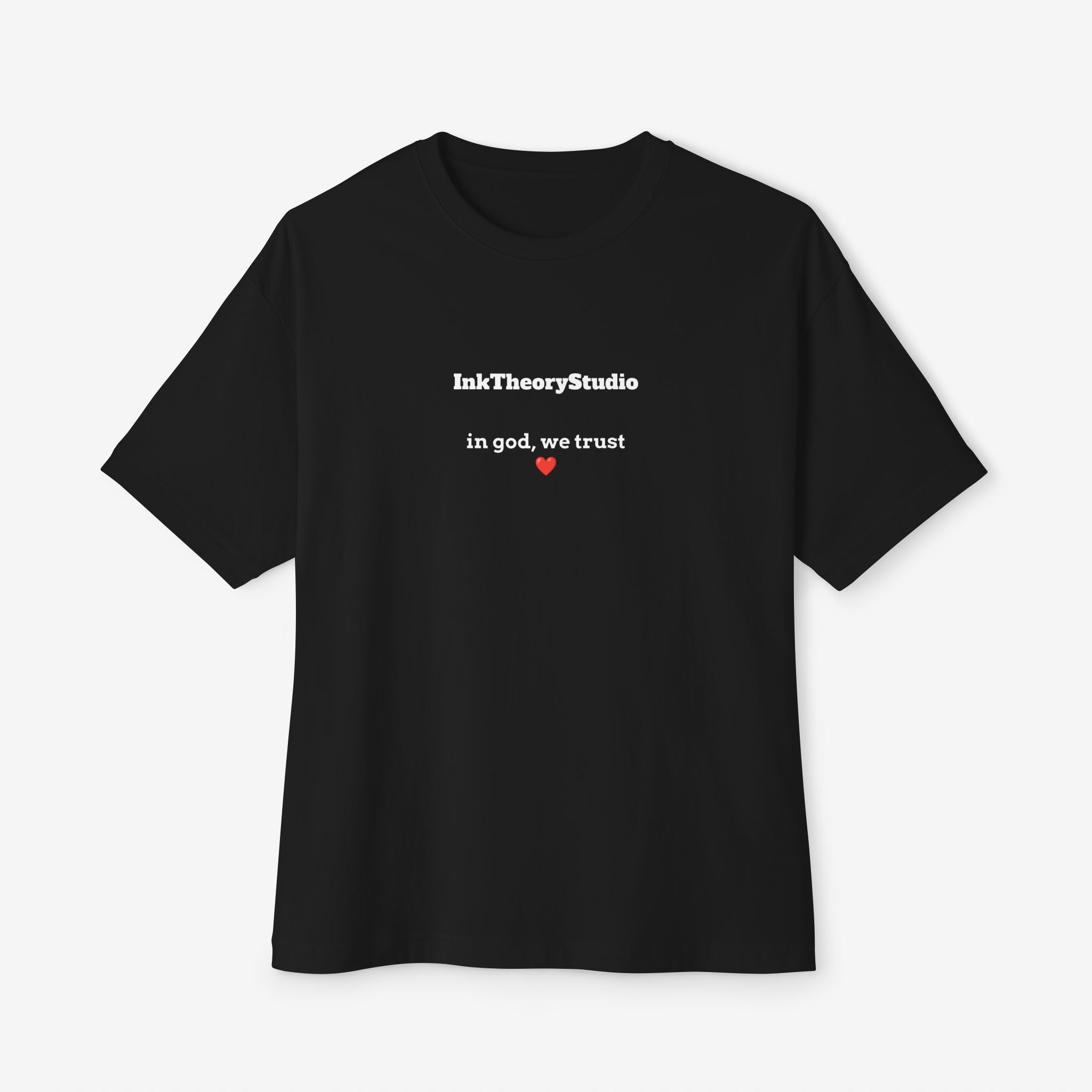 CUSTOMIZABLE BOXY TEE — MINIMALIST FRONT/BACK TEXT T-SHIRT