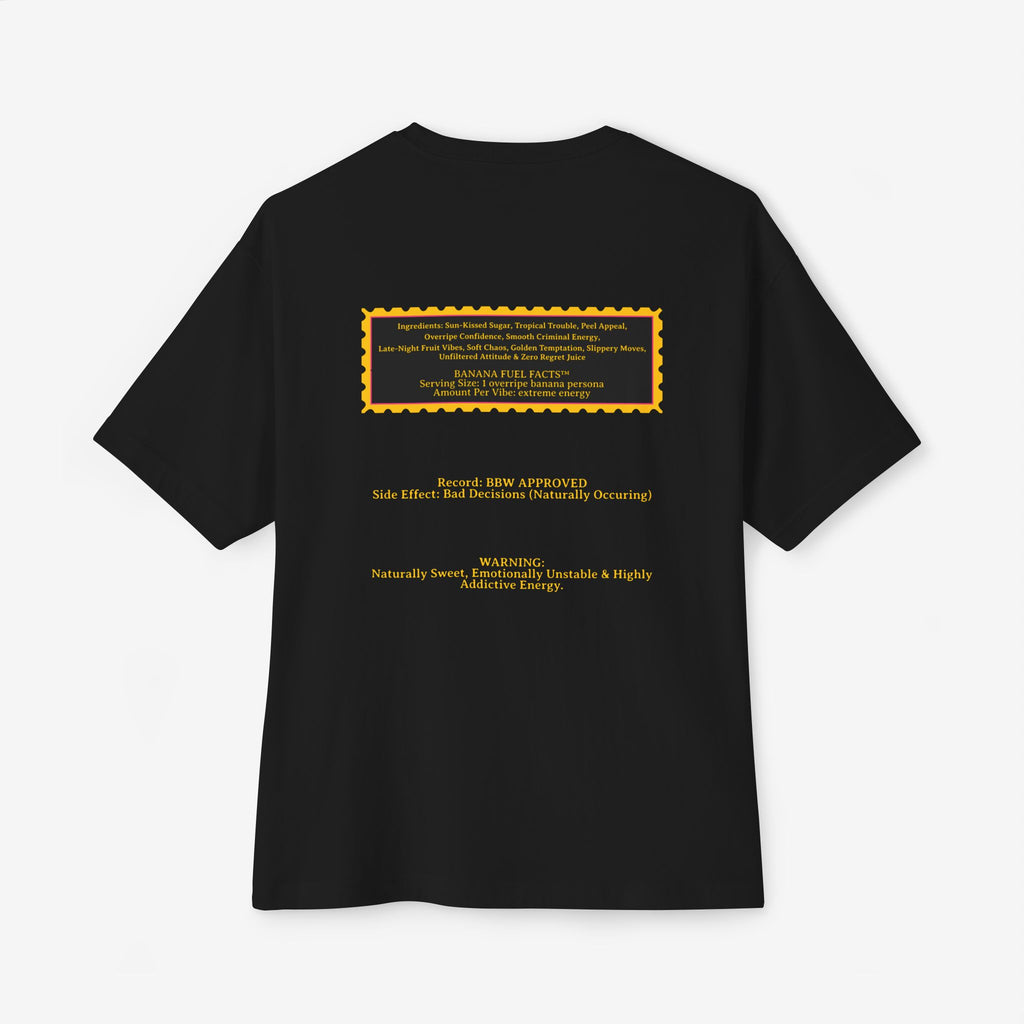 BANANA FUEL FACTS™ — OVER-RIPE ENERGY GRAPHIC TEE