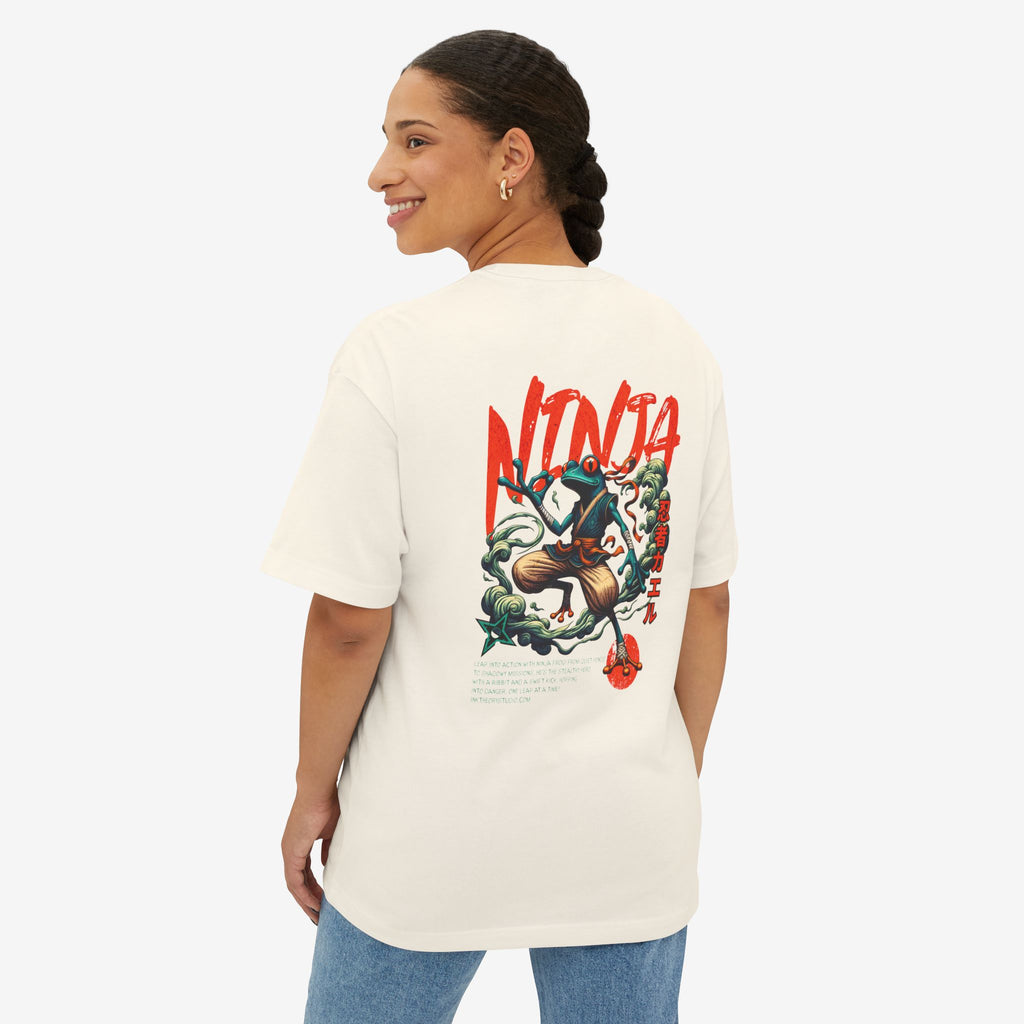 NINJA FROG GRAPHIC TEE — RETRO JAPANESE MARTIAL ART STREETWEAR SHIRT