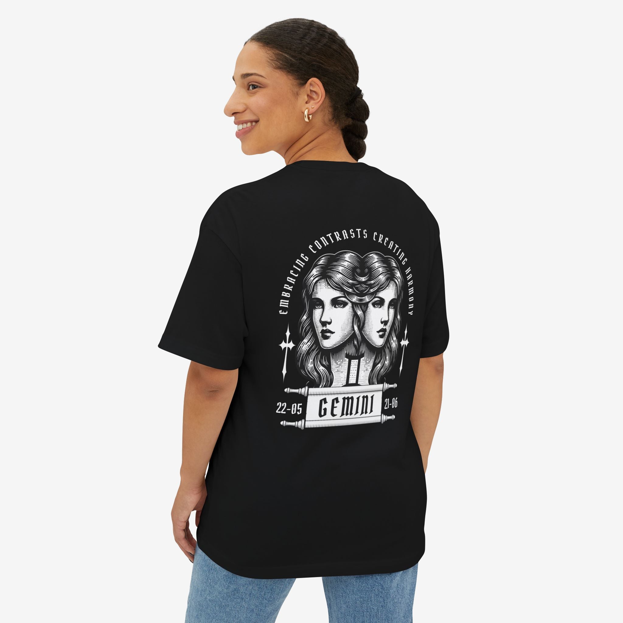 ITS. GEMINI – OVERSIZED BOXY ZODIAC GRAPHIC T-SHIRT
