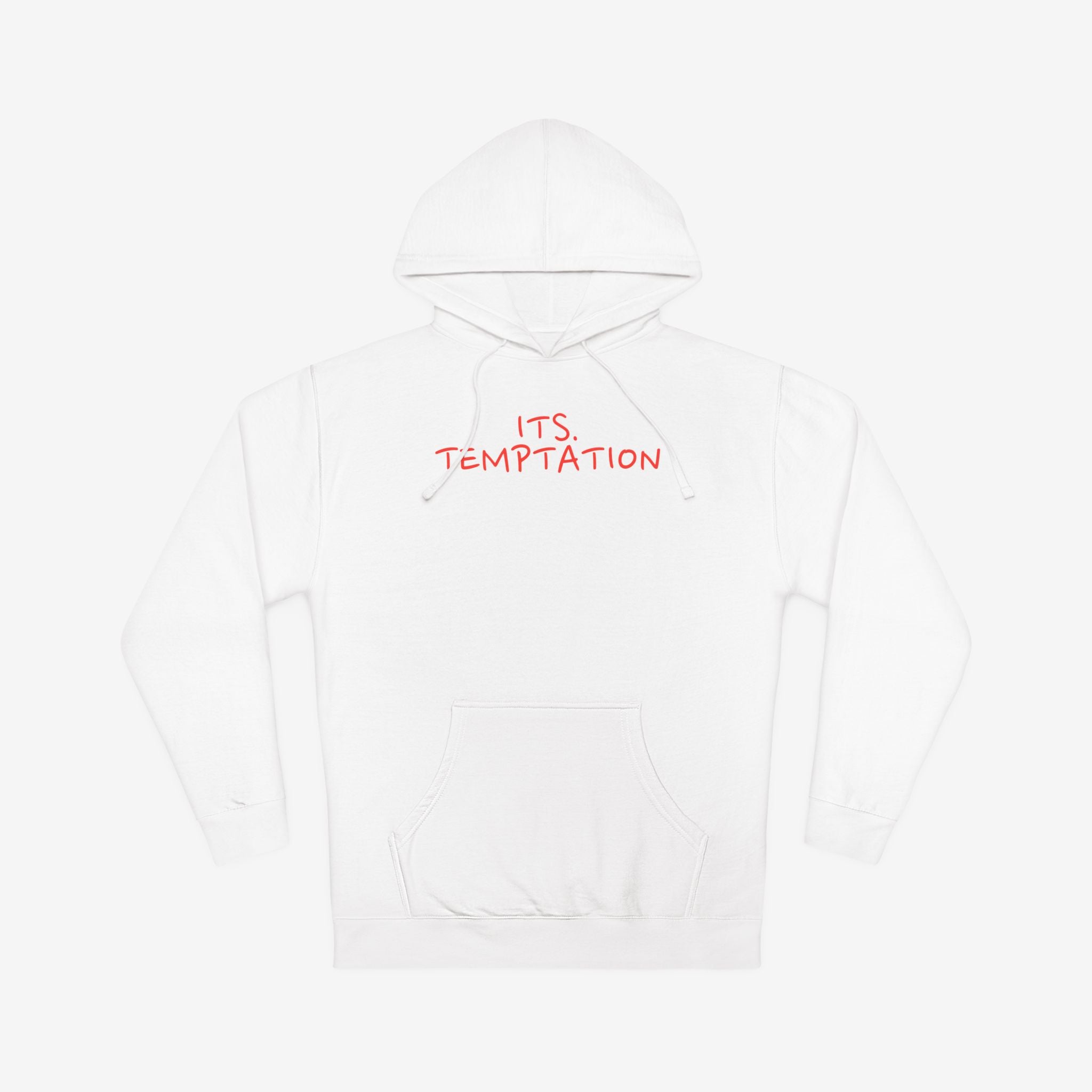 TEMPTATION HOODIE — “TRUST ME, LOVE ME, F*CK ME” GRAPHIC HOODED SWEATSHIRT