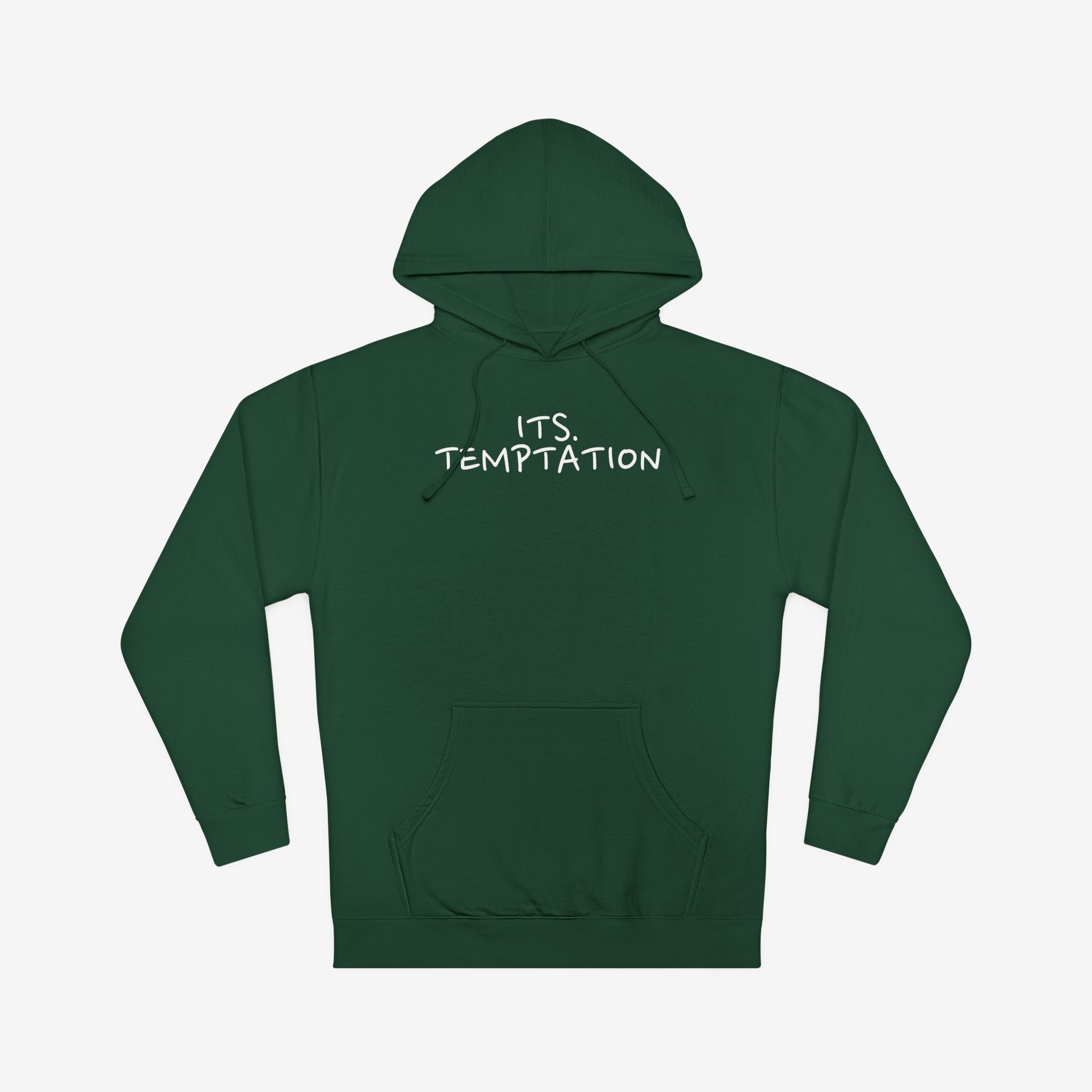 TEMPTATION HOODIE — “TRUST ME, LOVE ME, F*CK ME” GRAPHIC HOODED SWEATSHIRT
