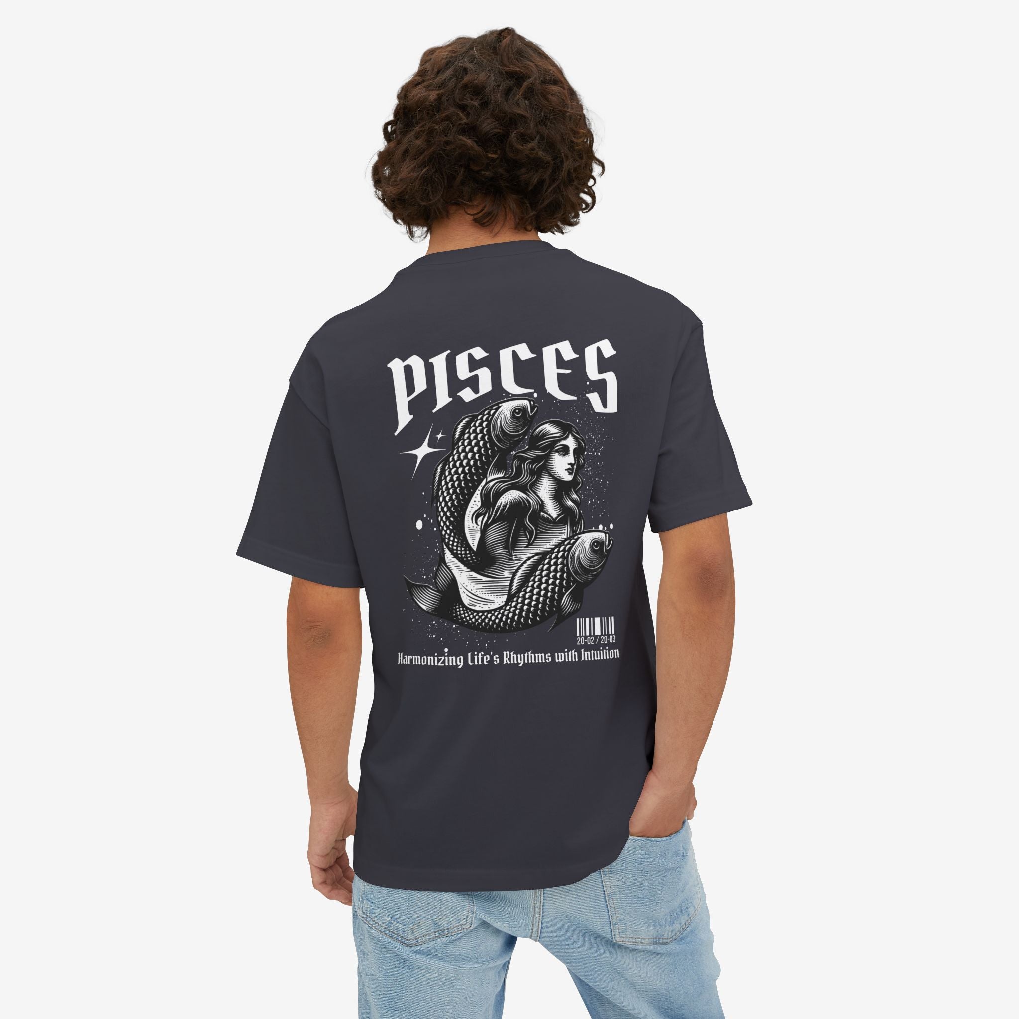 VINTAGE PISCES ZODIAC GRAPHIC T-SHIRT – RETRO ASTROLOGY AESTHETIC TEE