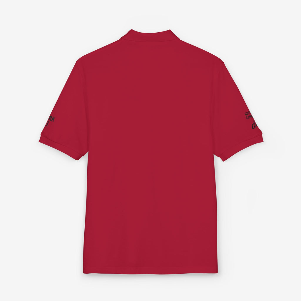 EMBROIDERED CUSTOMIZABLE POLO TEE — MINIMALIST PROFISSIONAL TEXT T-SHIRT